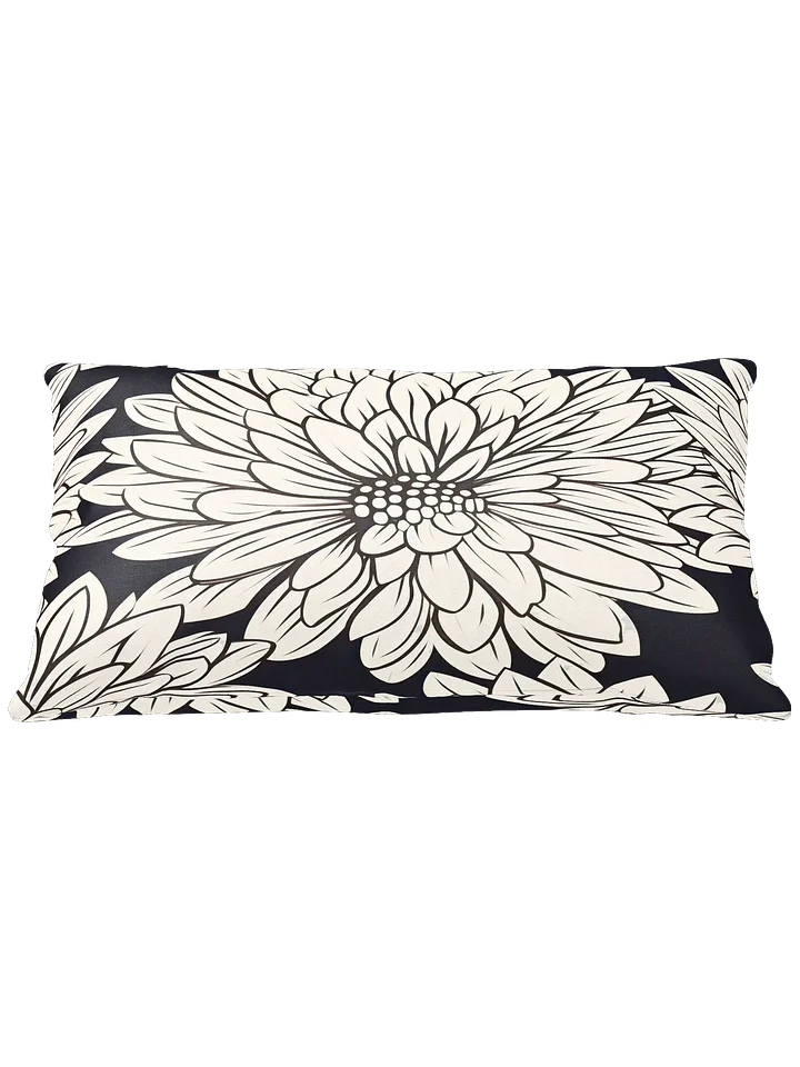 All-over Cream/Black Floral Pillow product image (1)