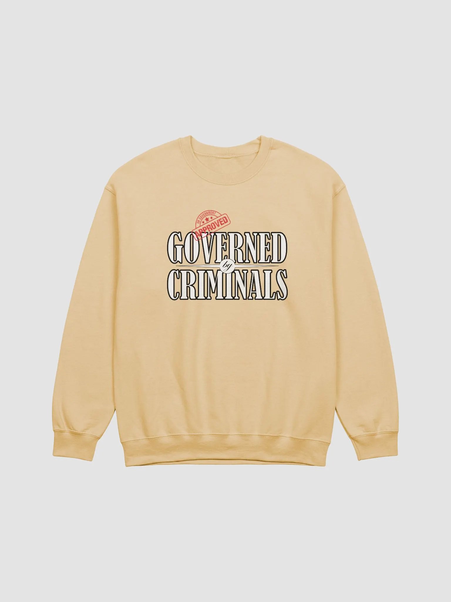 Governed By Criminals - UK Approved - Gildan Classic Crewneck Sweatshirt product image (2)
