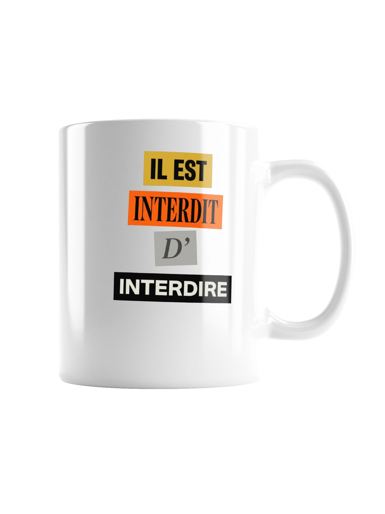 Art2Wear — Il est Interdit d'Interdire — Ceramic Mug product image (7)