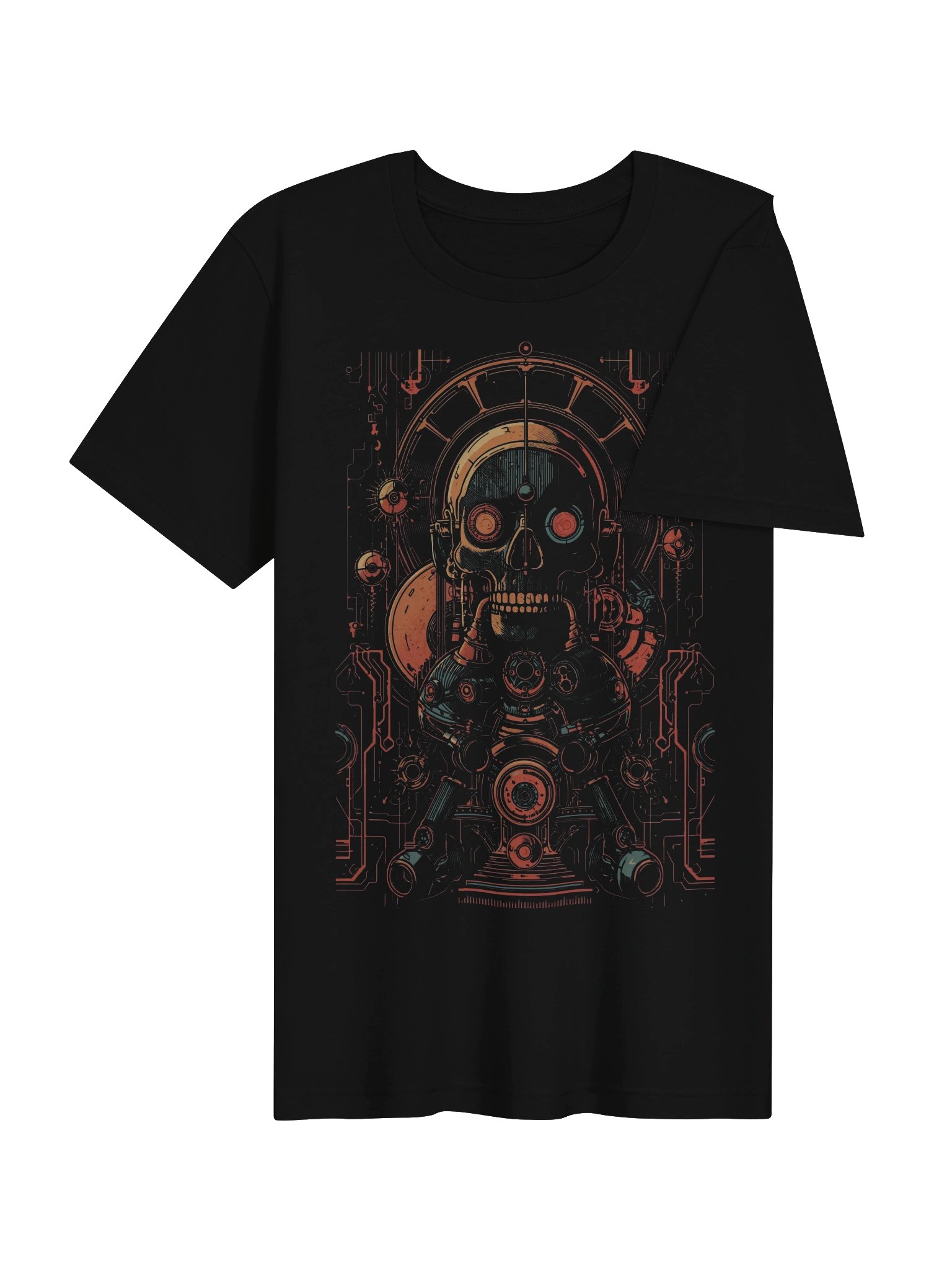 Retro Android Skull Lightweight T-Shirt product image (7)