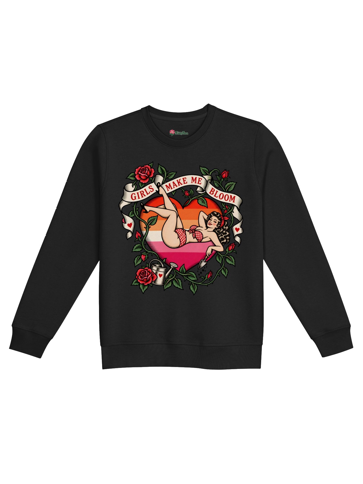 Girls Make Me Bloom Retro Pin-Up Sweatshirt product image (2)