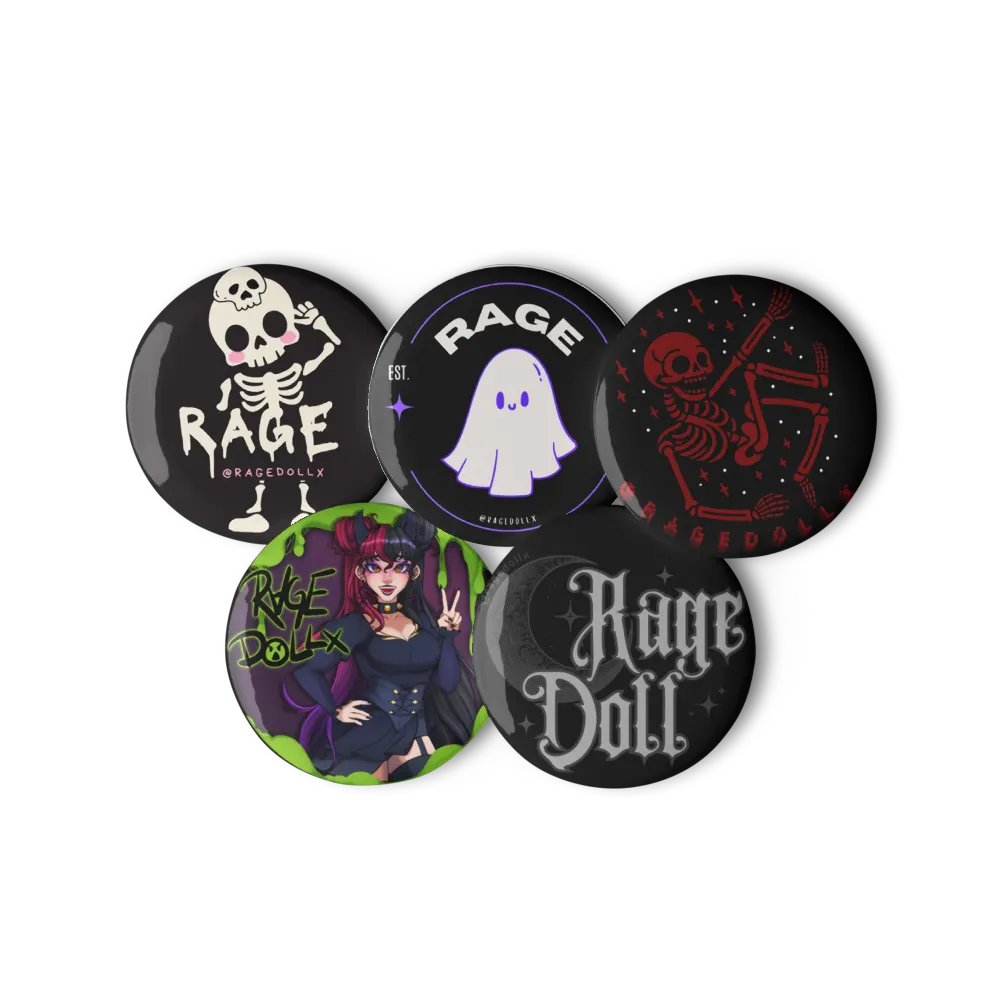 Rage Logo - 5pc Button Set product image (11)