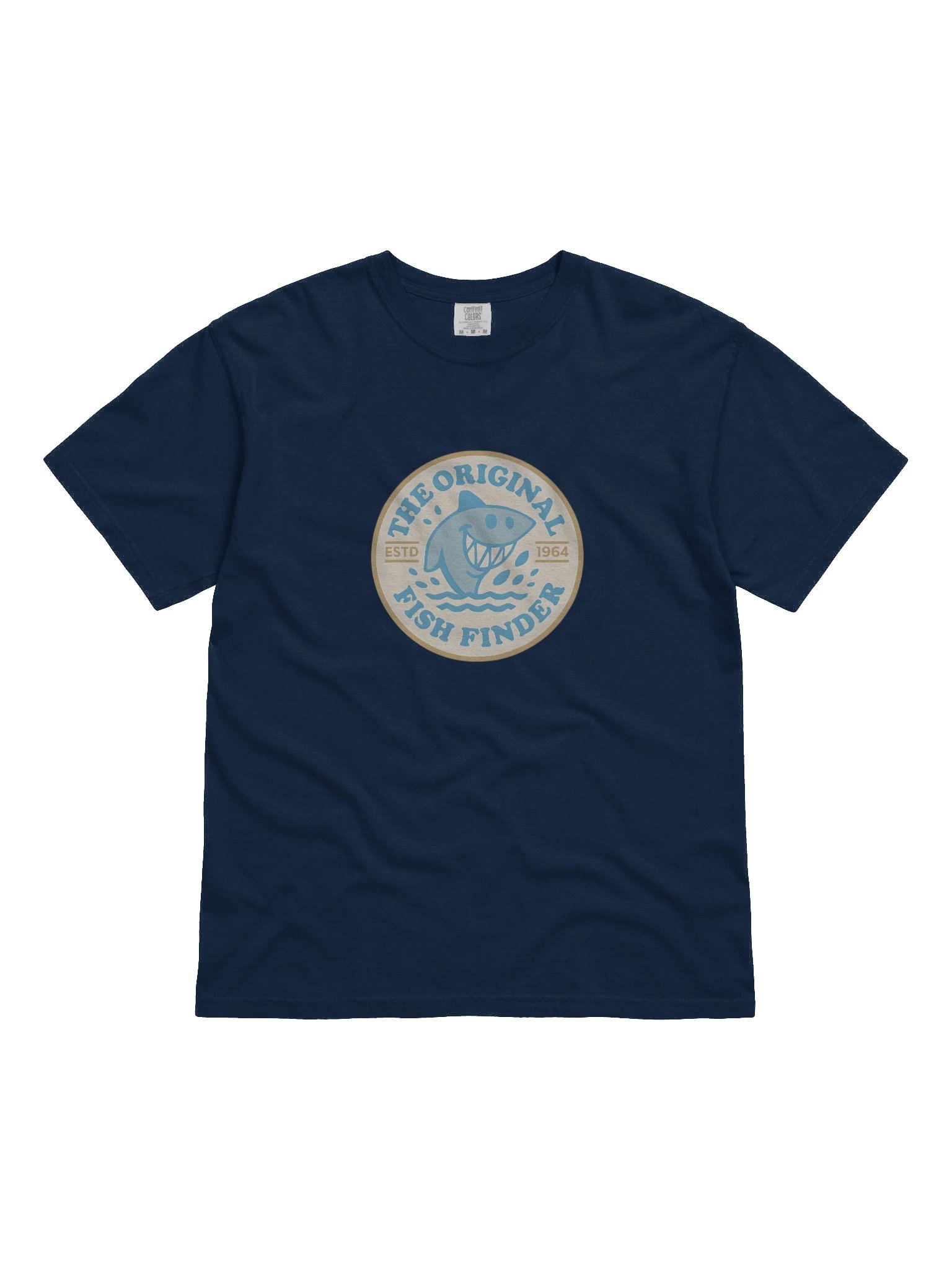 TOFF Shark T-Shirt / The Original Fish Finder Shark T-Shirt Full Colour Heavyweight product image (1)