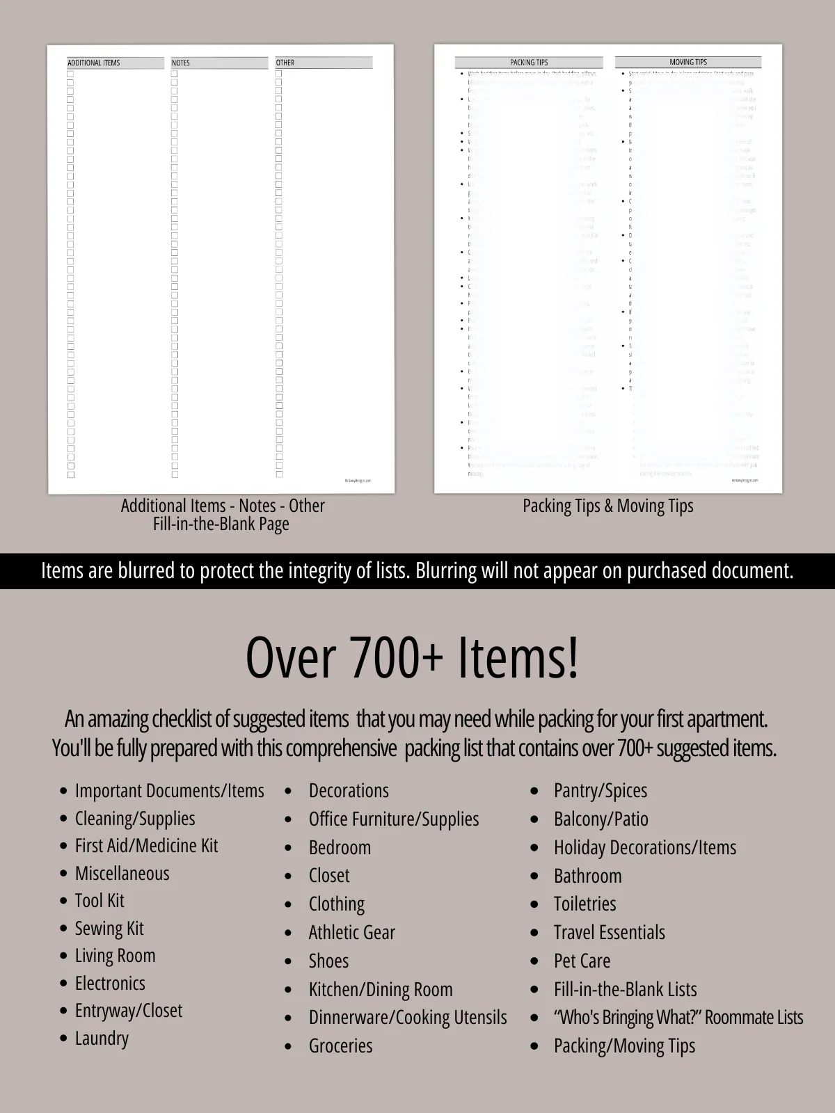 First Apartment Packing List product image (5)