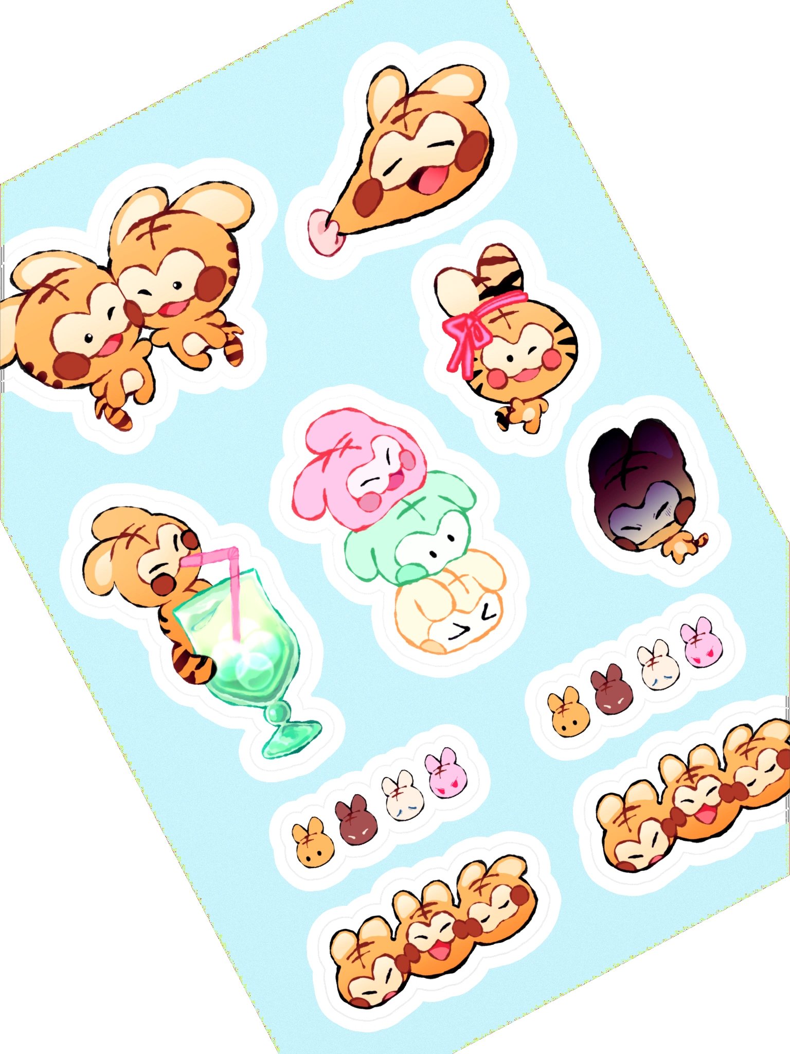 tigerbun stickersheet product image (1)