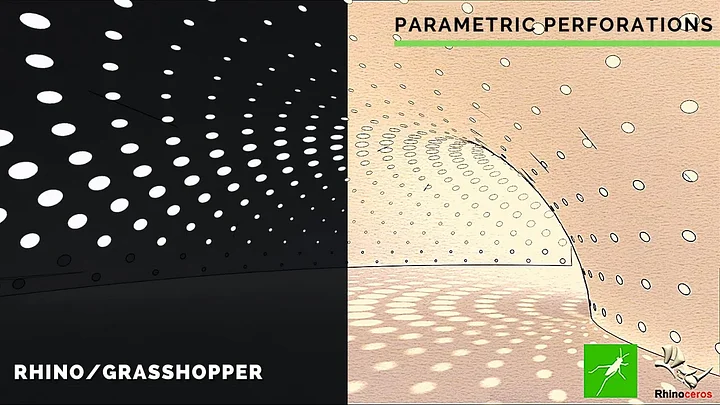 Parametric Perforated Facade Design Grasshopper Rhino Files Download product image (1)