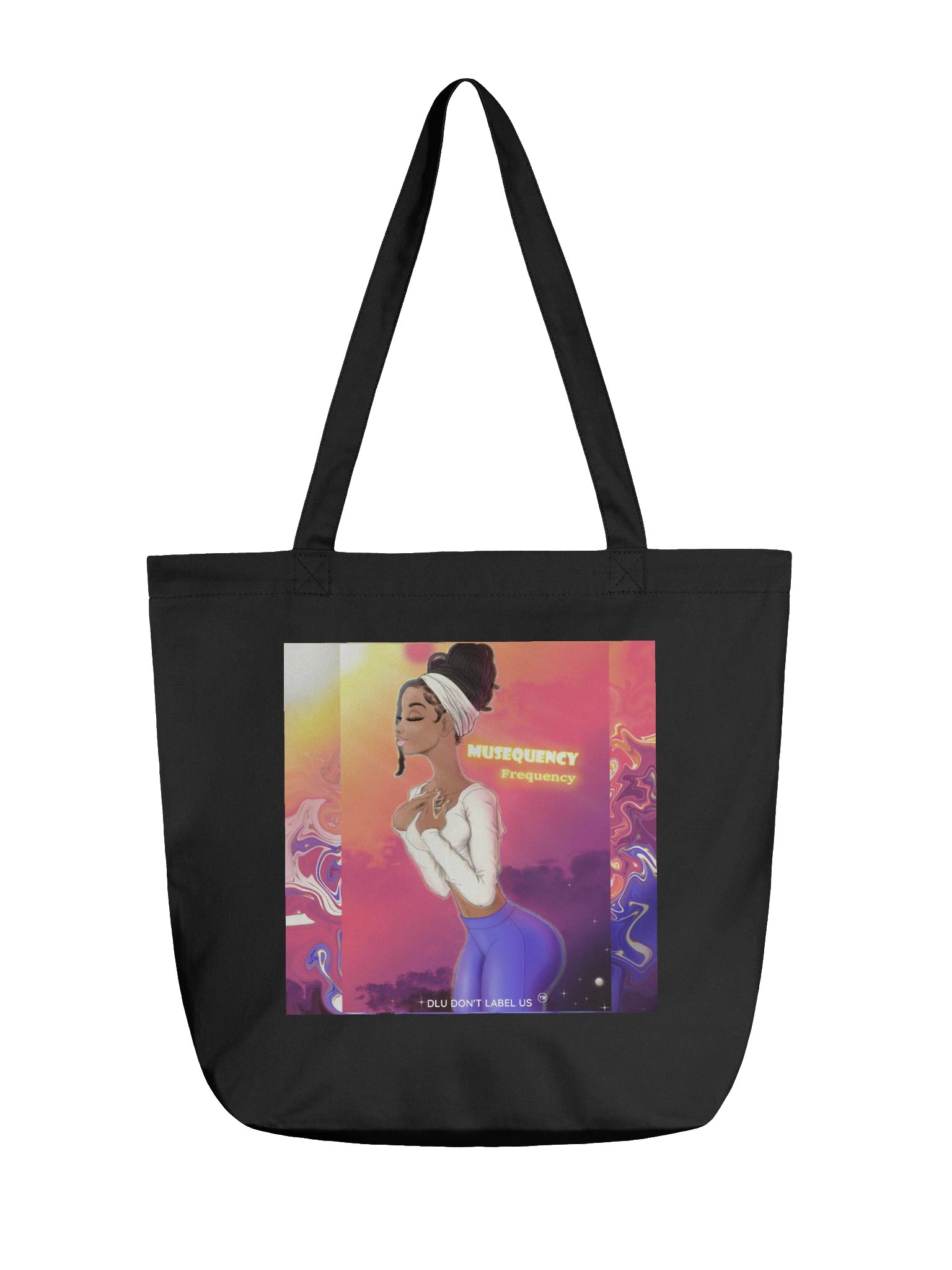 DLU DON’T LABEL US® MusEquency Frequency Dreamy Tote Bag product image (1)