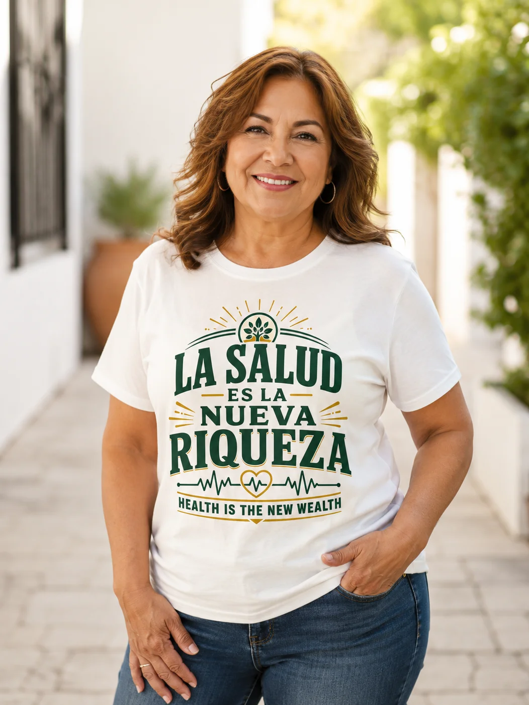 La Salud Es La Nueva Riqueza Unisex T-Shirt product image (1)