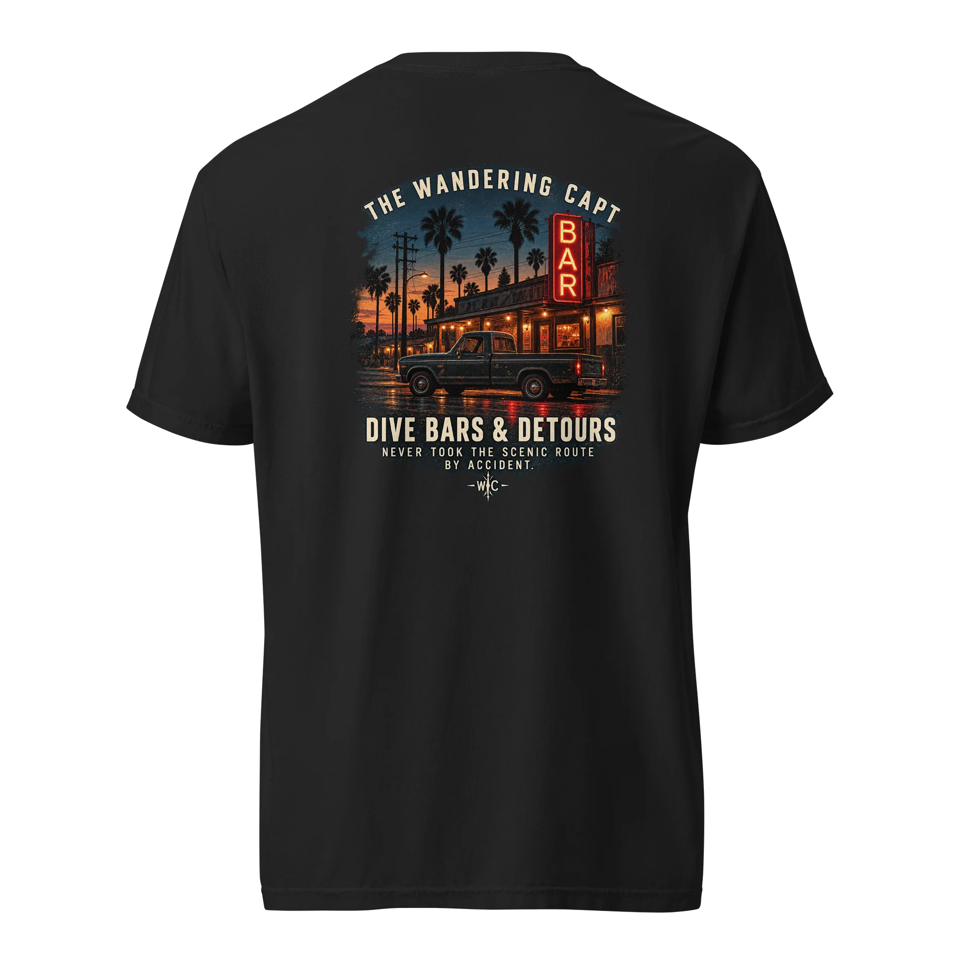 Dive Bars & Detours | The Wandering Capt Tee product image (1)