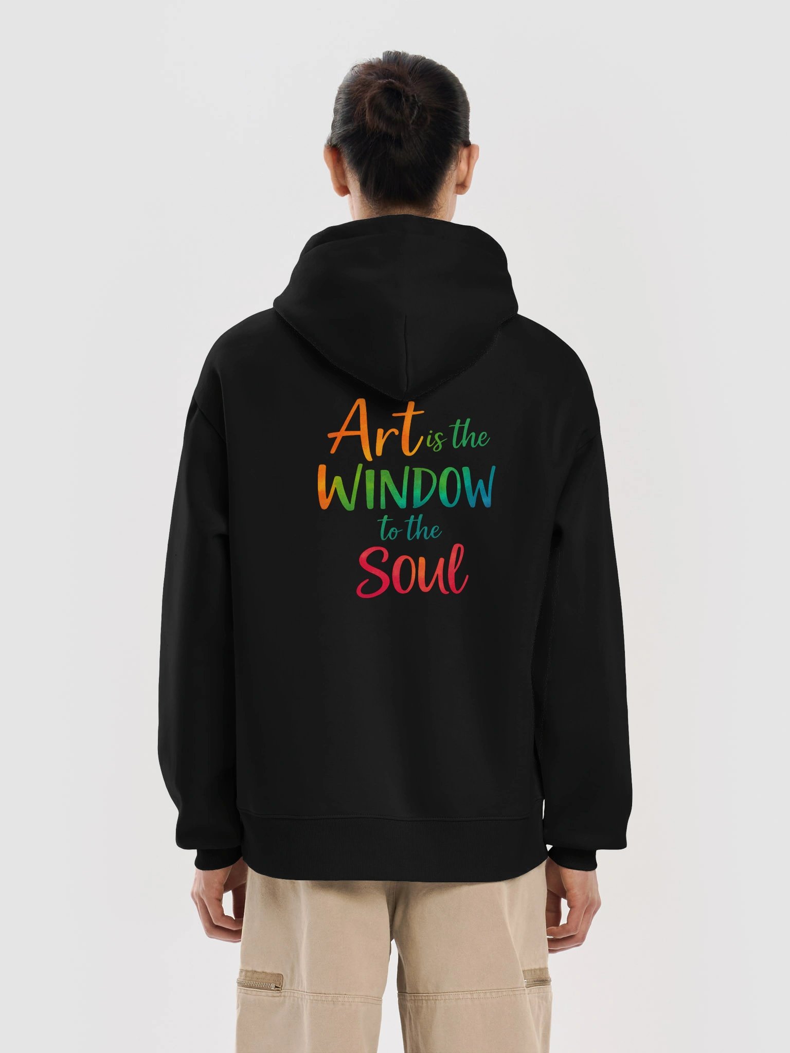 Window to the Soul” – Sandra King Art Hoodie (Black) product image (6)
