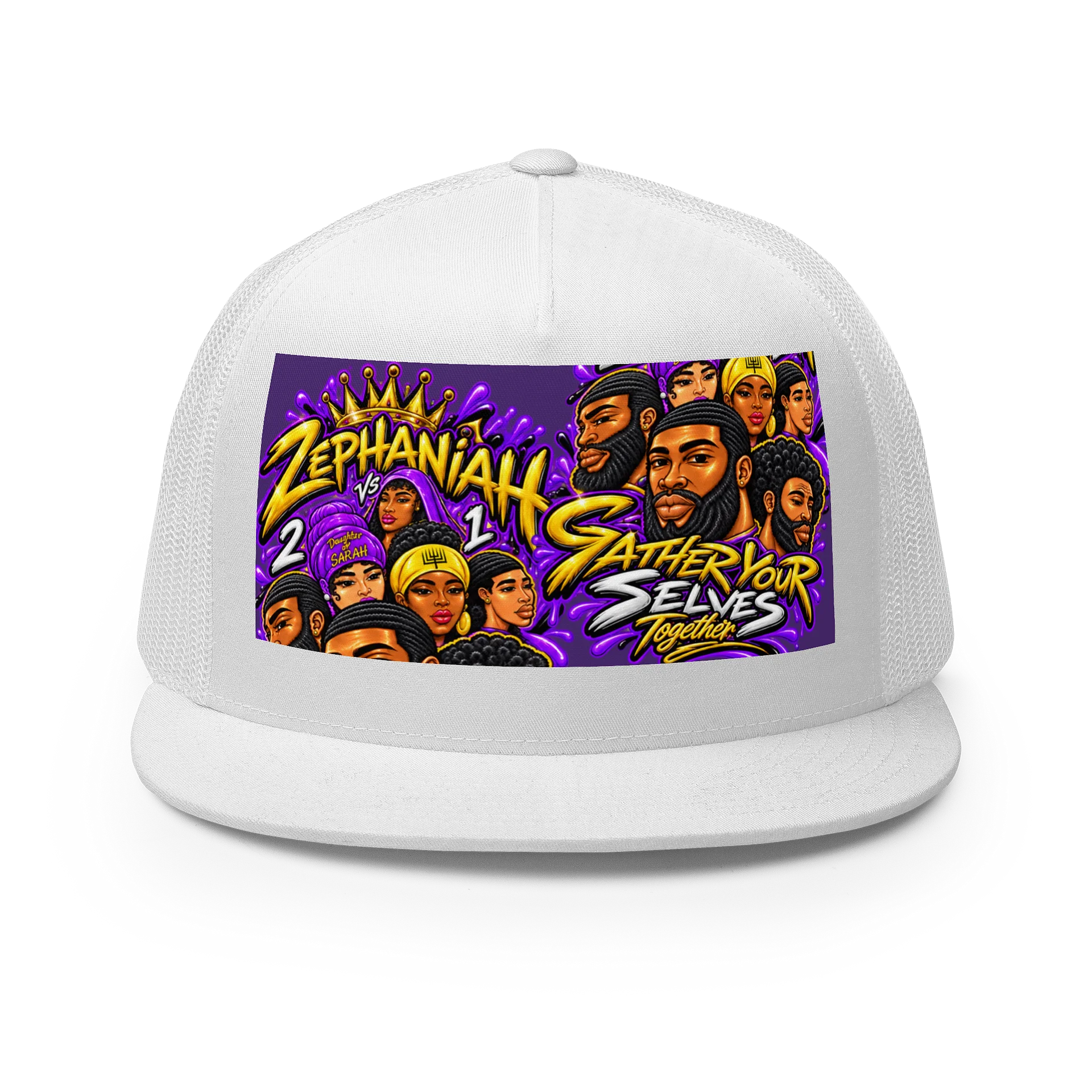 Zephaniah 2 vs 1 Graphic Trucker Cap product image (1)