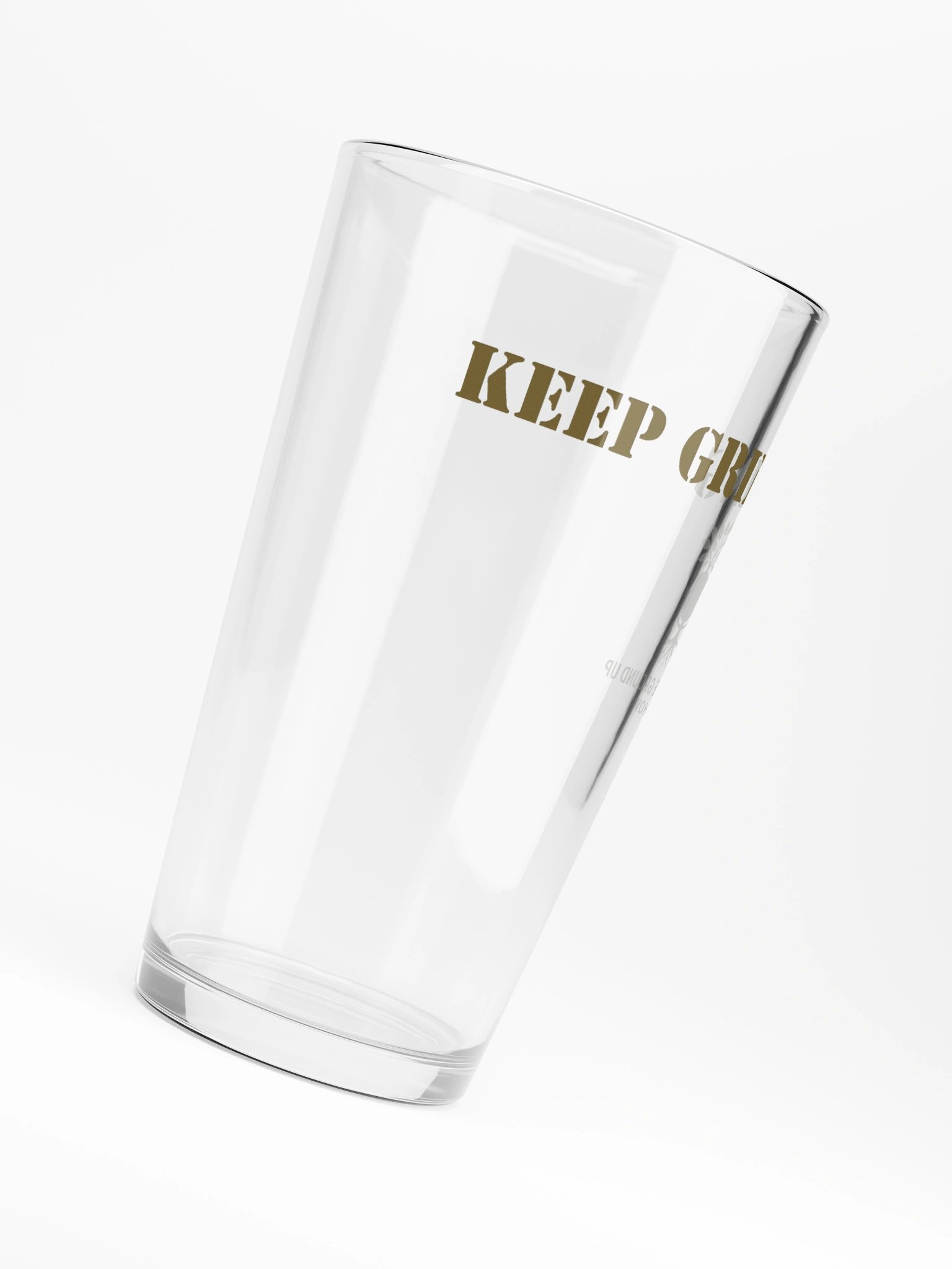 Keep Grinding Shaker Pint Glass product image (6)