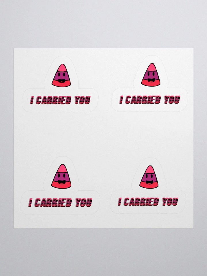 I CARRIED YOU - Stickers product image (1)
