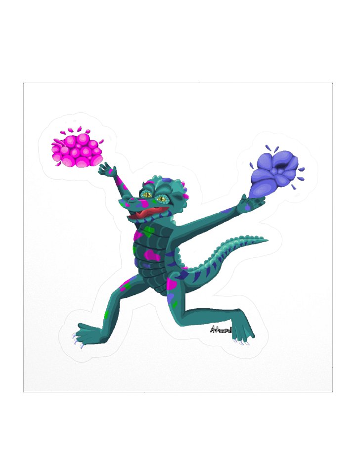 March 2026 Sticker "Happy Holi-gator" product image (3)