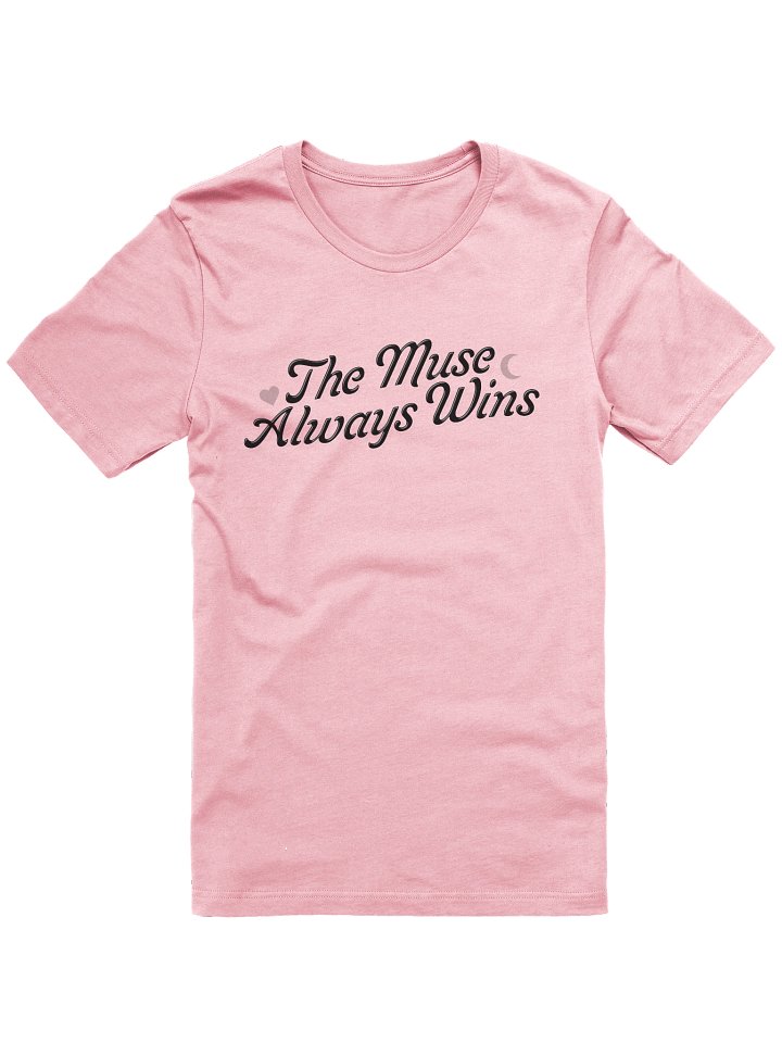 The Muse Always Wins Black Logo Tee product image (4)
