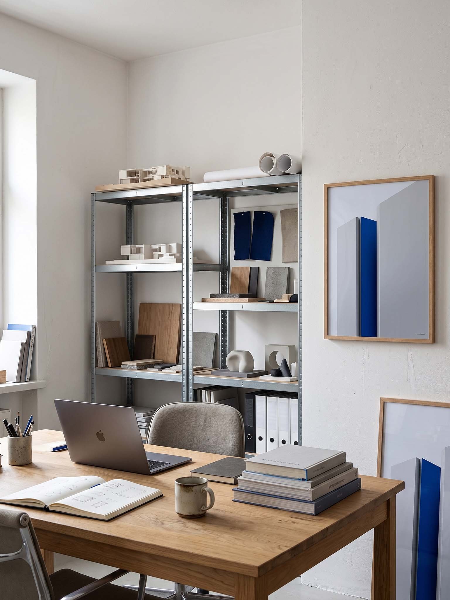 Cobalt Interval - Minimalist Architectural Wall Art product image (61)