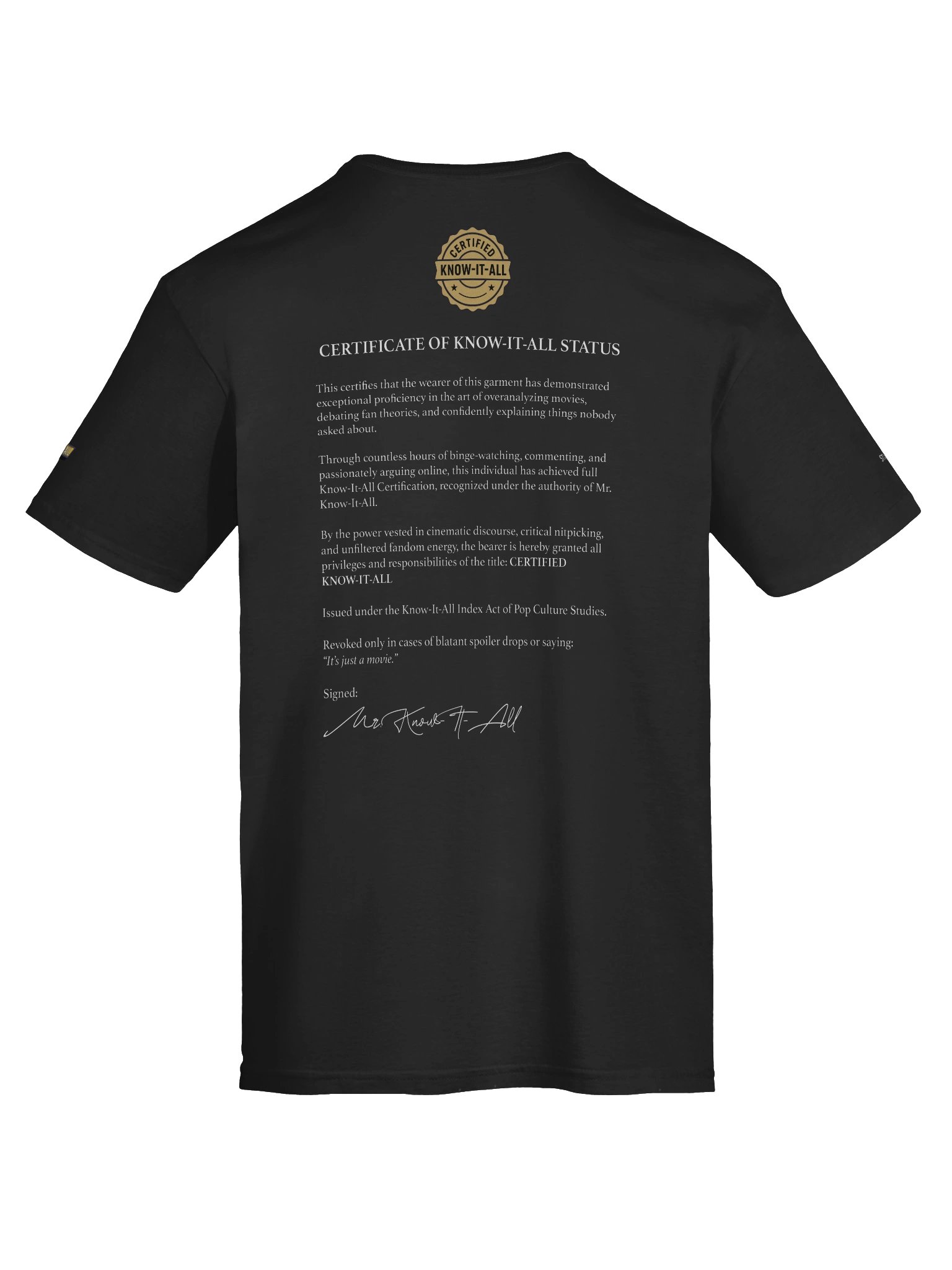 Certified Know-It-All Tee product image (11)