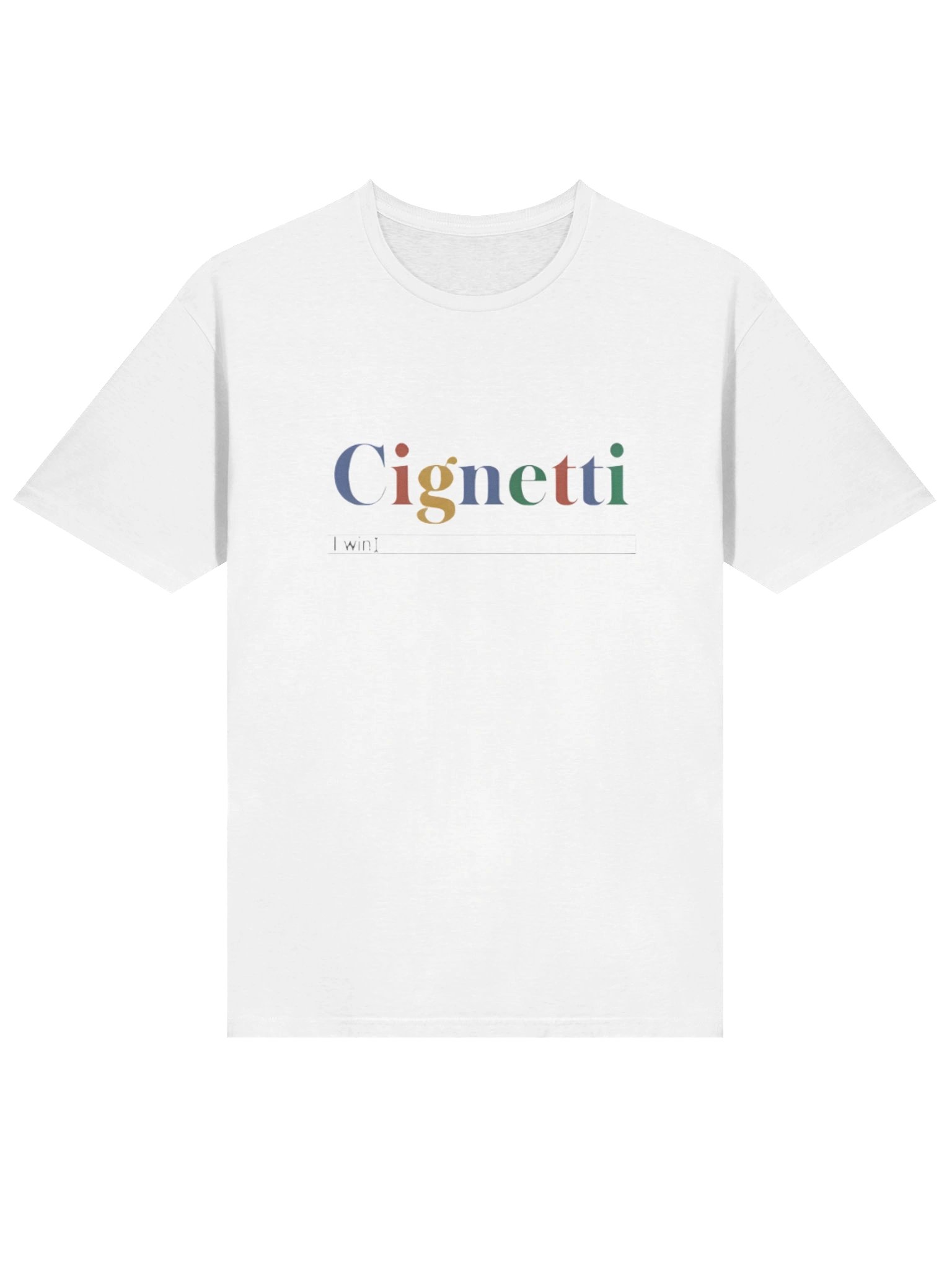 CignettI “I Win” Search Bar T-shirt product image (2)