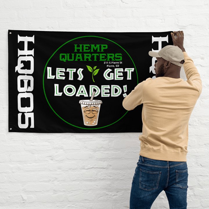 Let's Get Loaded Wall Flag 2 product image (1)