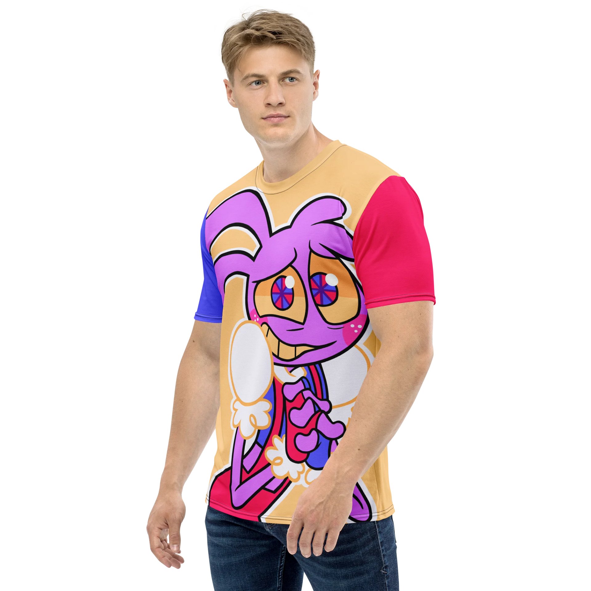 A Little Bit Bad - JAMMI All Over Short Sleeve (Red/Blue) product image (3)