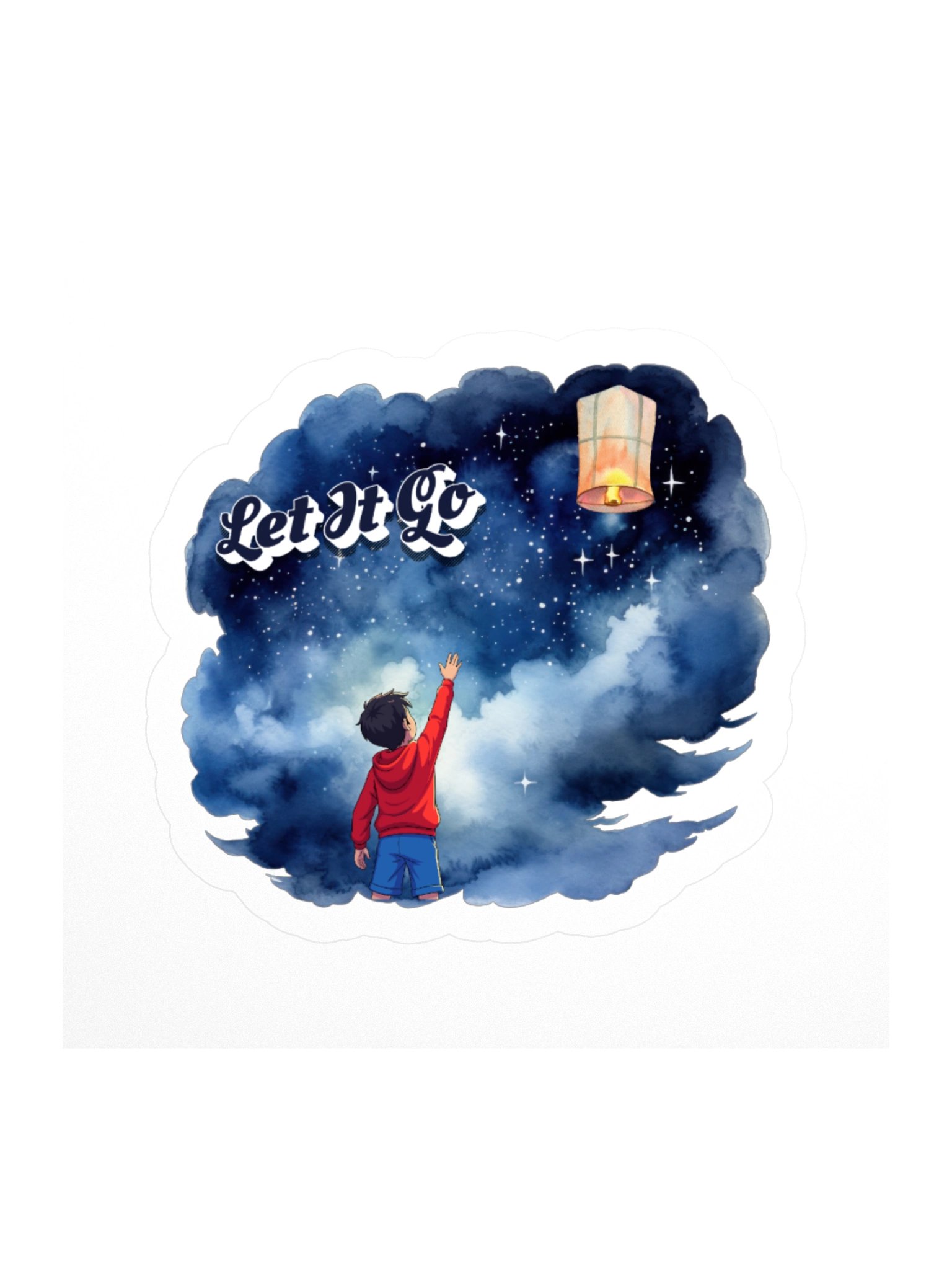 Let It Go Lantern Kiss Cut Sticker product image (2)
