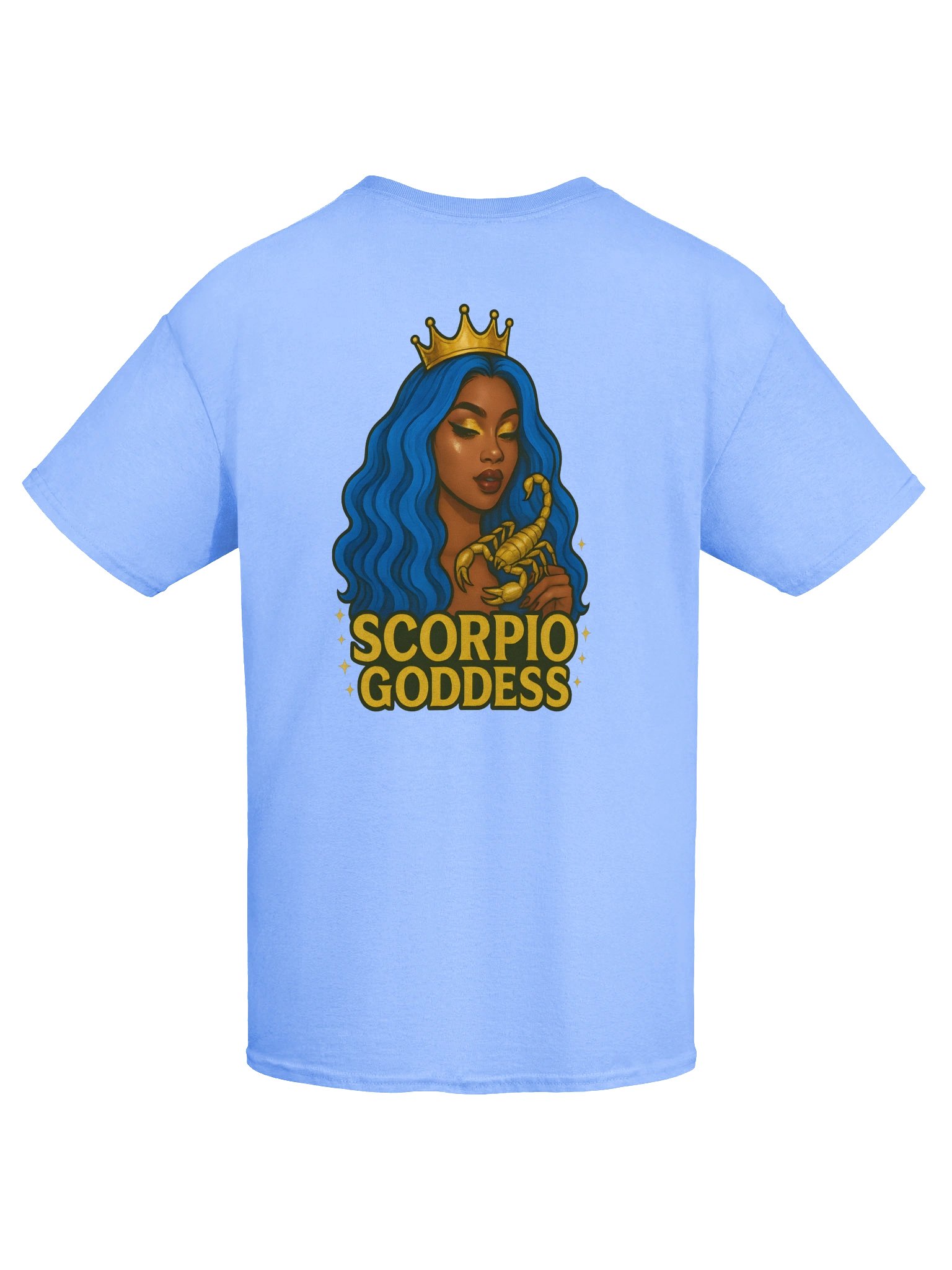 Royal Blue Scorpio Goddess Gold Tee product image (47)