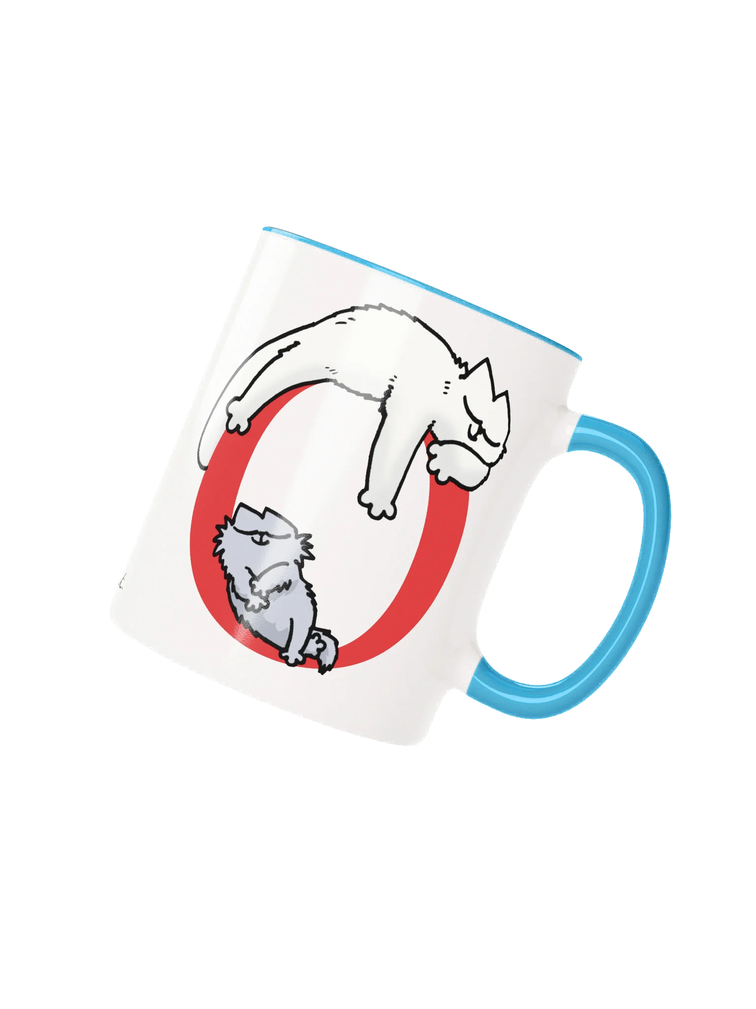 Cat Monogram Mug - O product image (1)