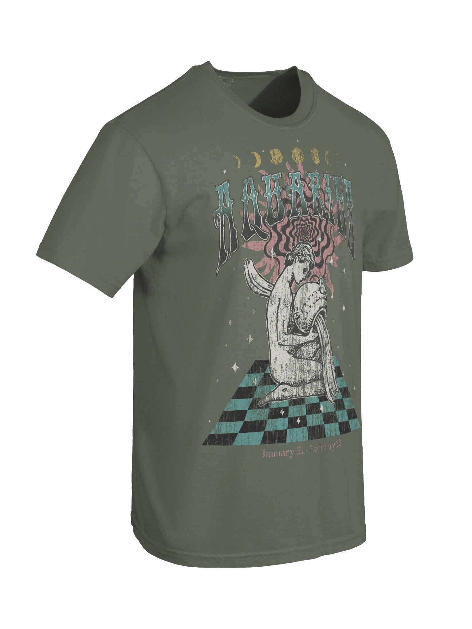Aquarius Zodiac Shirt – January 21 to February 20 Astrology Graphic Tee product image (47)