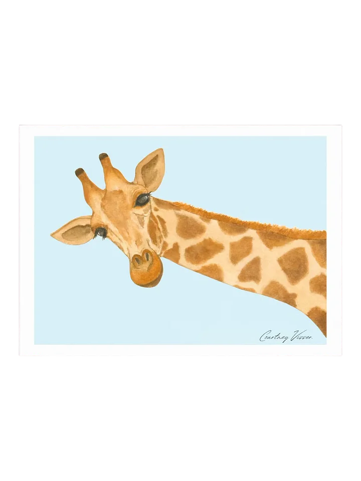 Giraffe print (light blue background) product image (1)