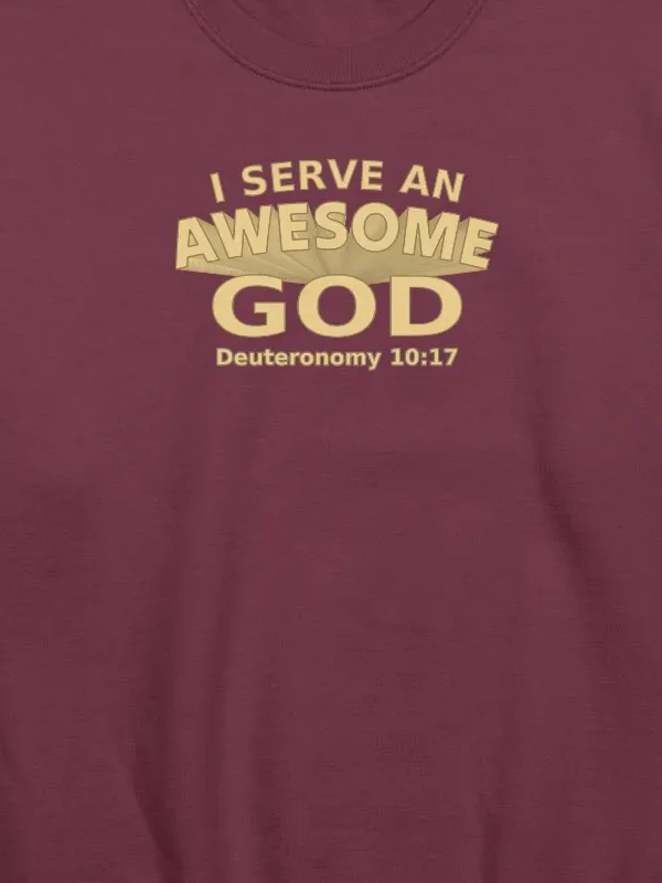 I Serve An Awesome God Sweatshirt product image (2)