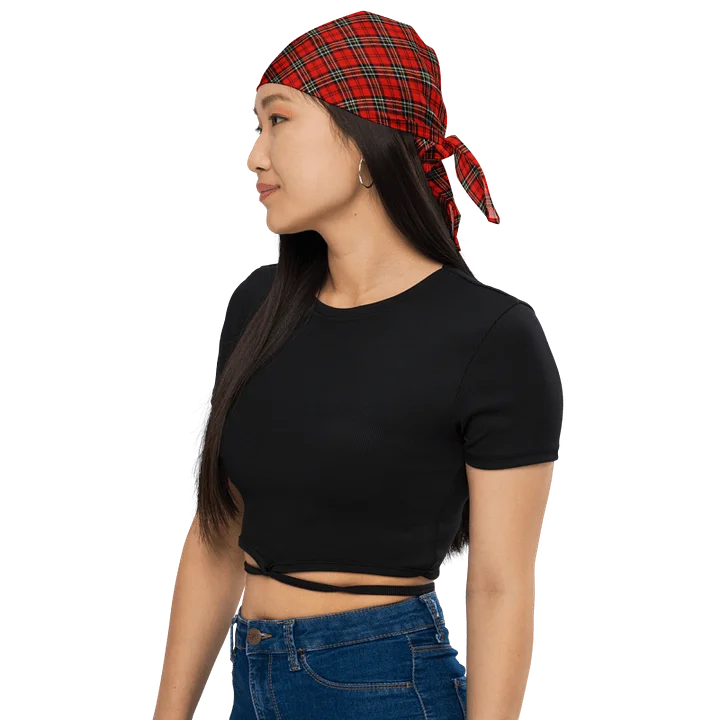Red Vintage Plaid Bandana product image (1)