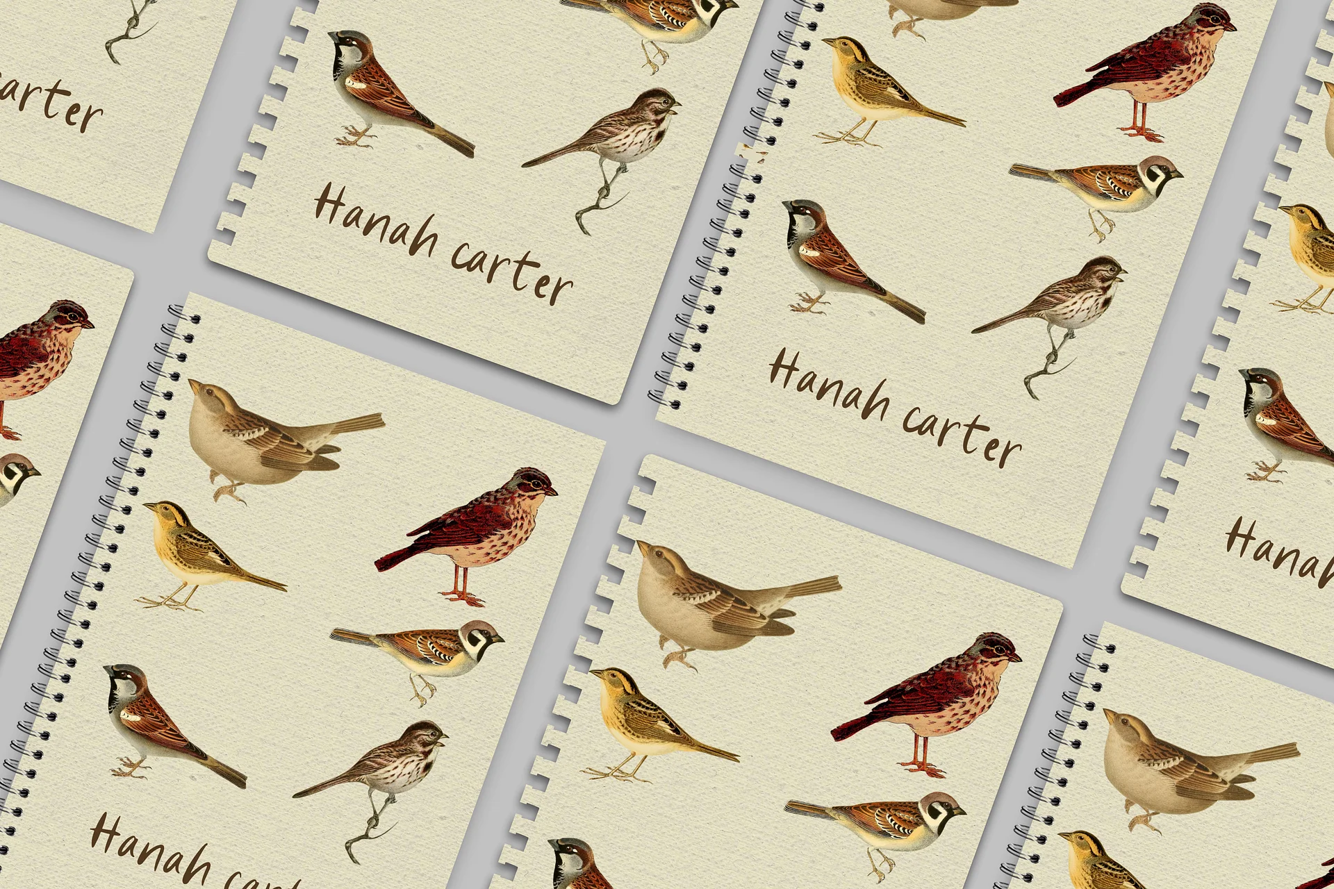 Sparrow: Notebook Cover Canva Template product image (6)