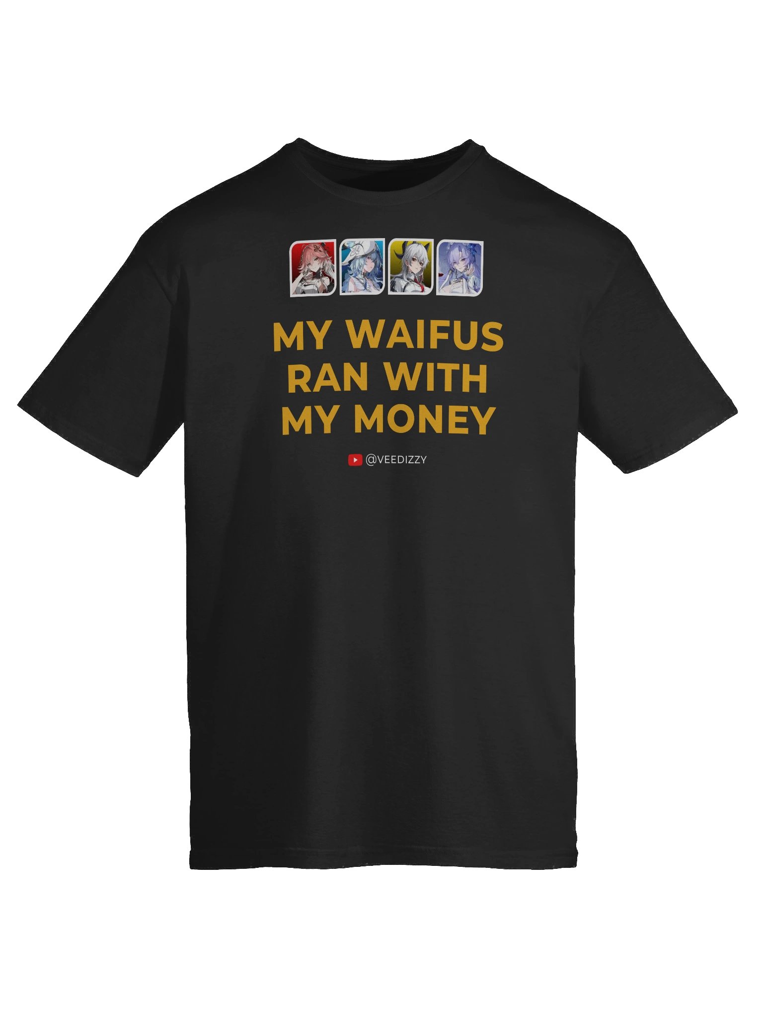 My Waifus Ran with My Money Unisex Softstyle T-Shirt product image (9)