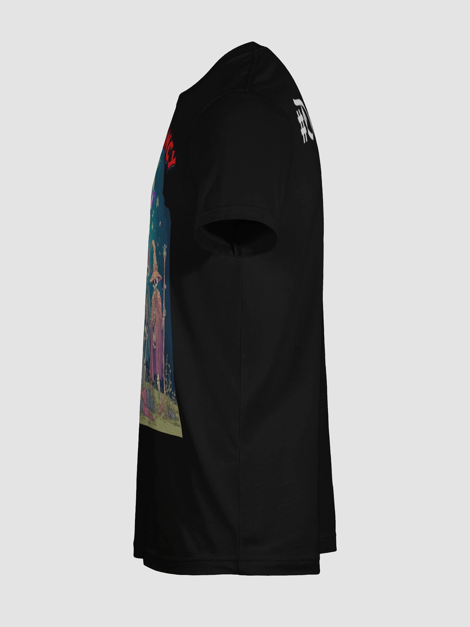Necromancy & Chill Skeleton Wizard T-Shirt product image (111)