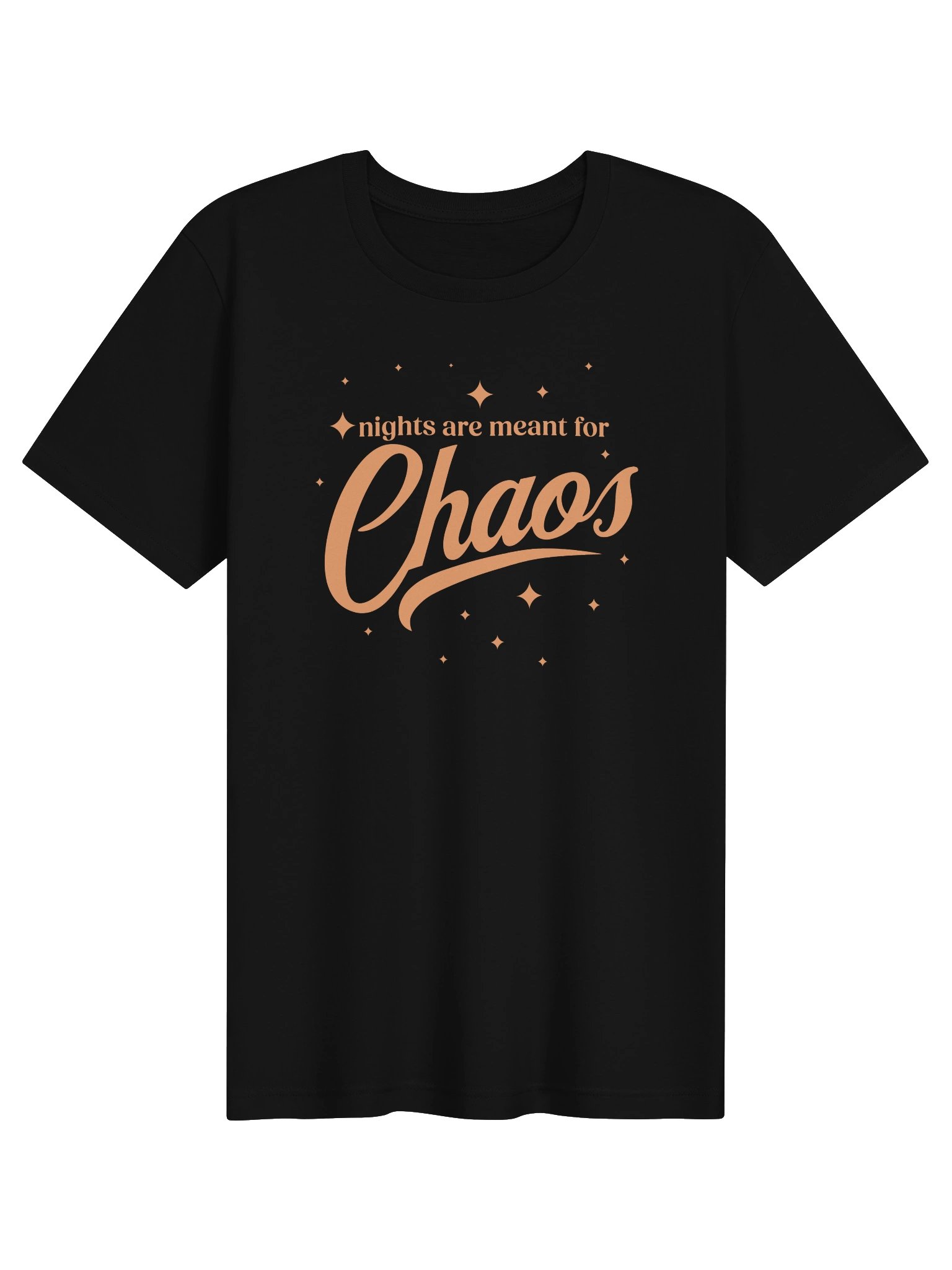 Nights Are Meant For Chaos T-shirt (Orange) product image (1)