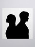Thea and Nix Silhouette Sticker
