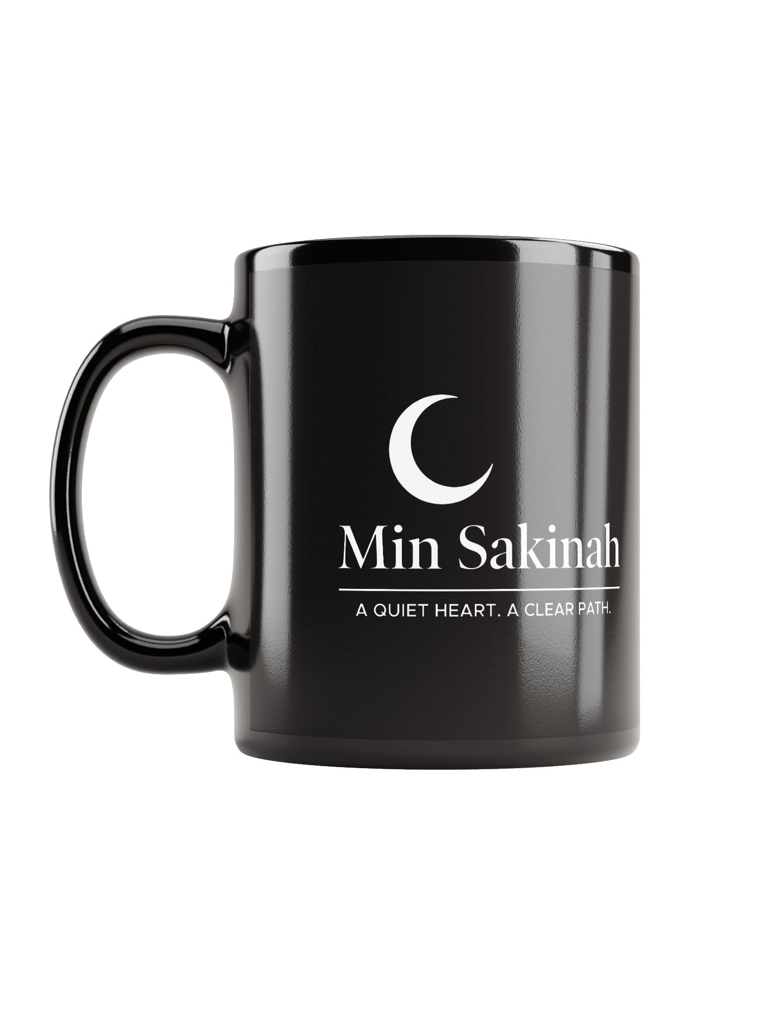Min Sakinah Vision Mug - White on Black product image (6)