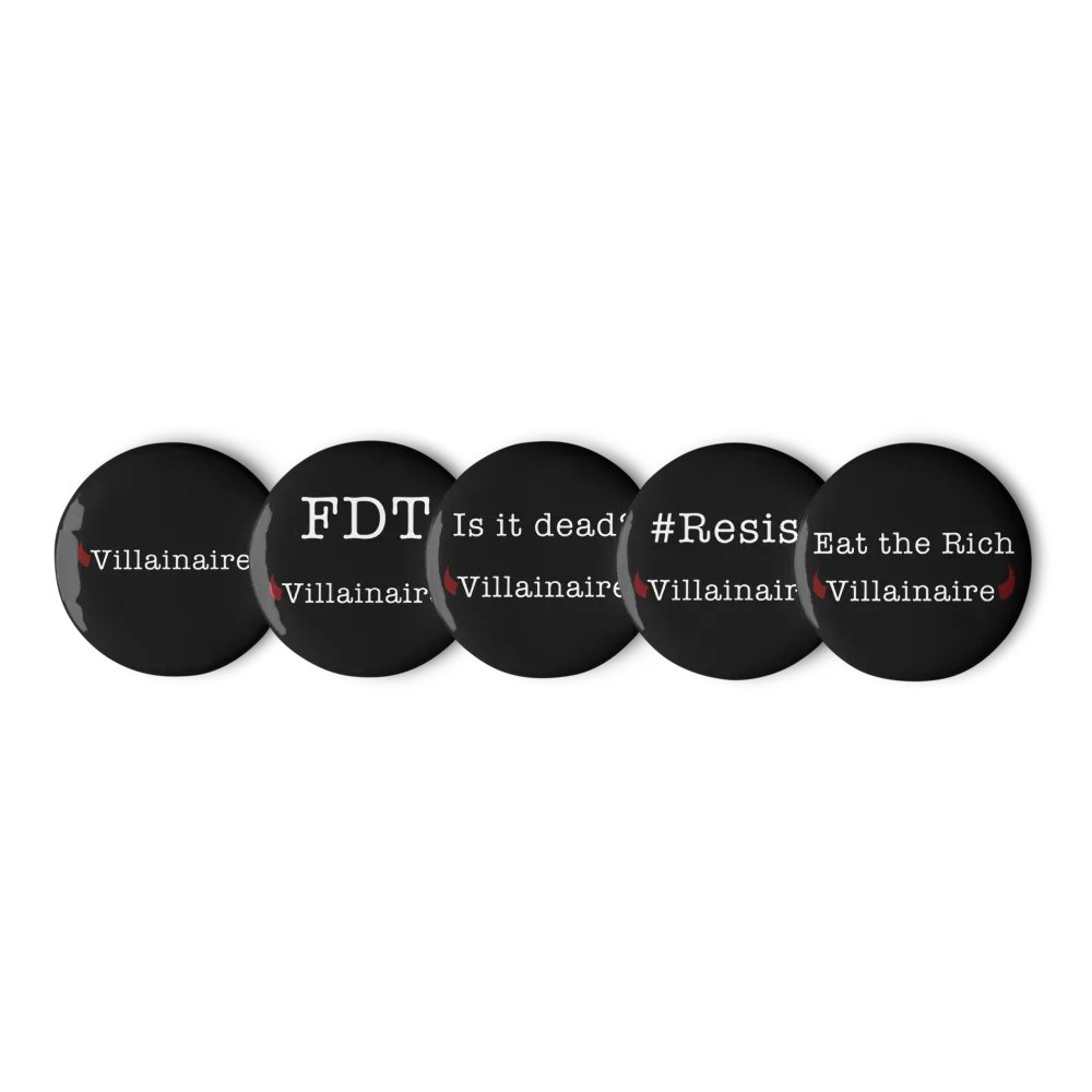 Villainaire - Protest Buttons product image (1)