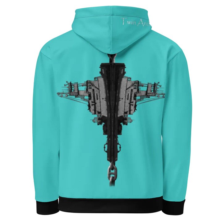 Mirrored Tug Hudson & Barge Bridal Chain (Turquoise) – Performance Marine Wear | Twin Anchor Apparel North Current Line product image (1)