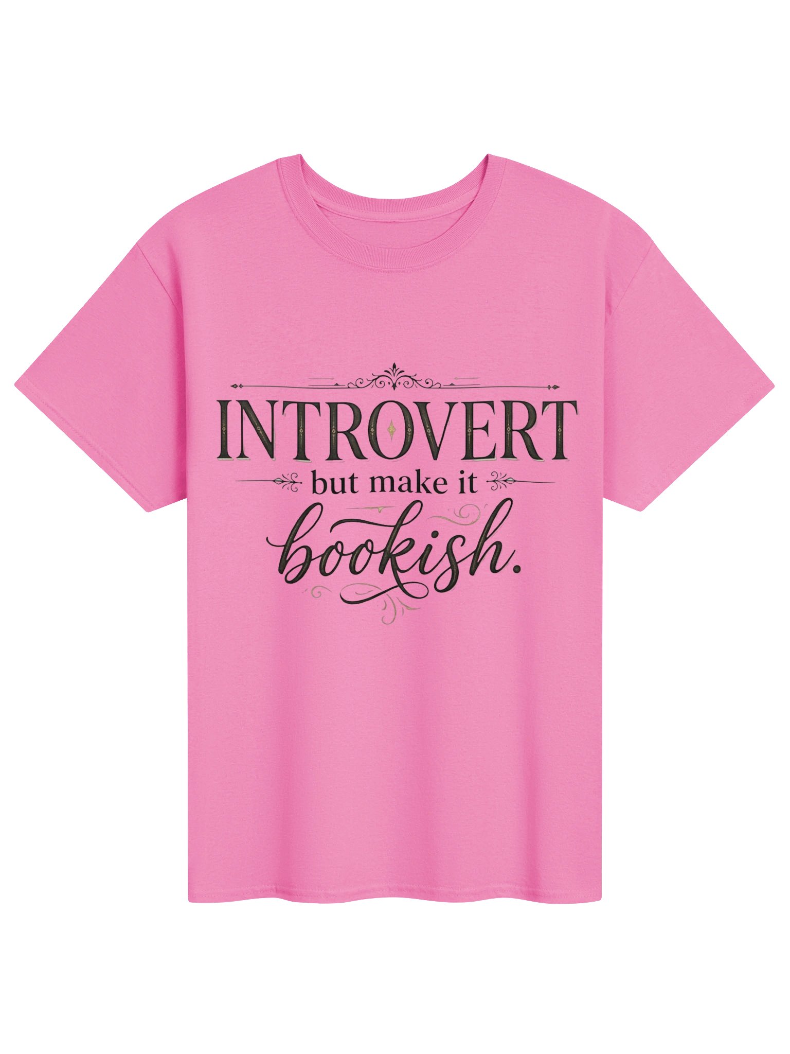"Introvert But Make It Bookish" Premium Dark Academia Tee product image (3)