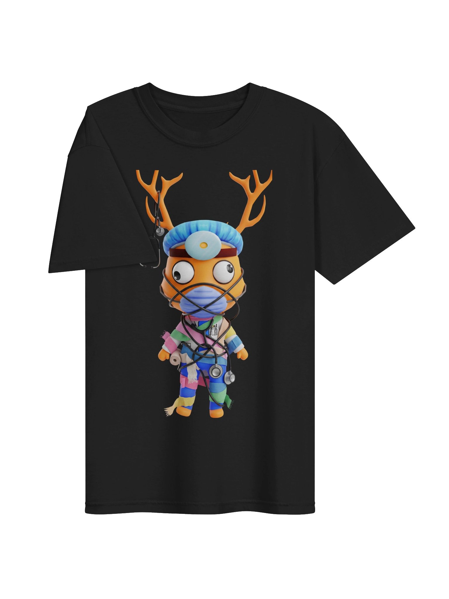 Surgeon Antler Deer Graphic Tee – Cute Creepy Hospital Aesthetic Unisex Shirt product image (3)