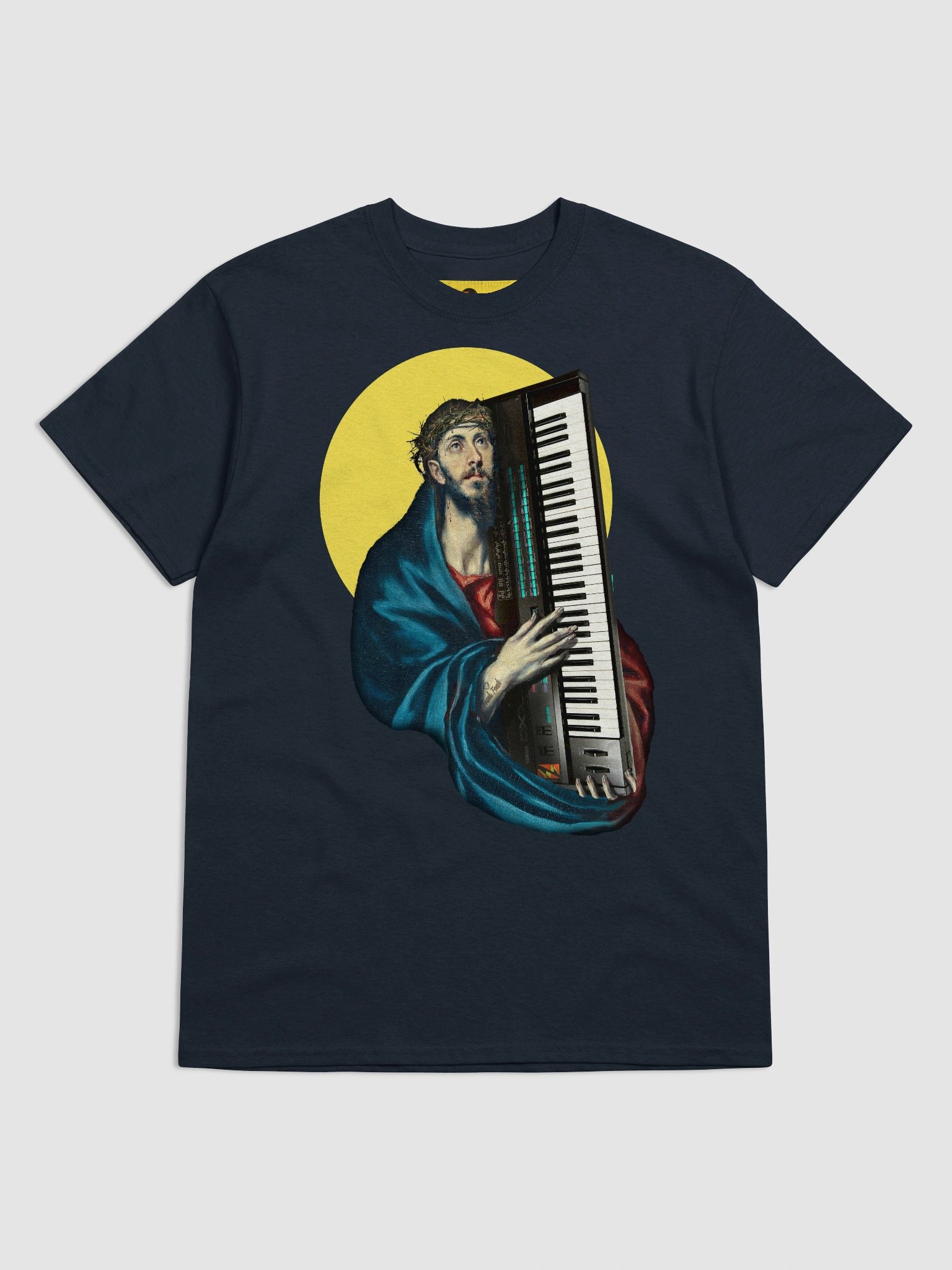 Christ Carrying the d-x-7 , EDM Tecno Unisex t-shirt product image (5)