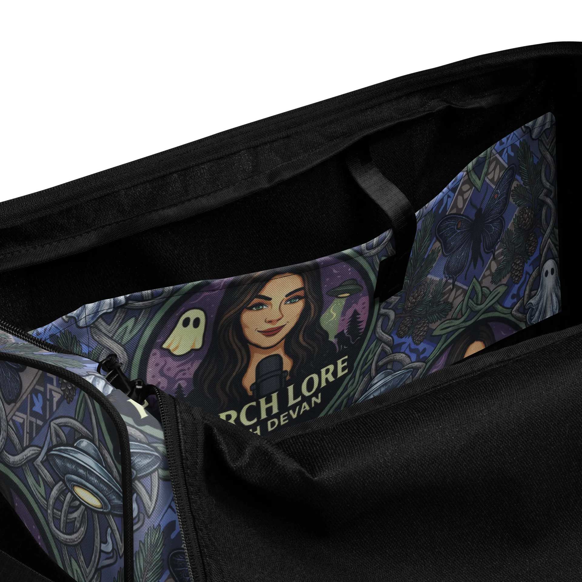 PORCH LORE DEVAN PERIWINKLE MOTH DUFFLE BAG product image (7)