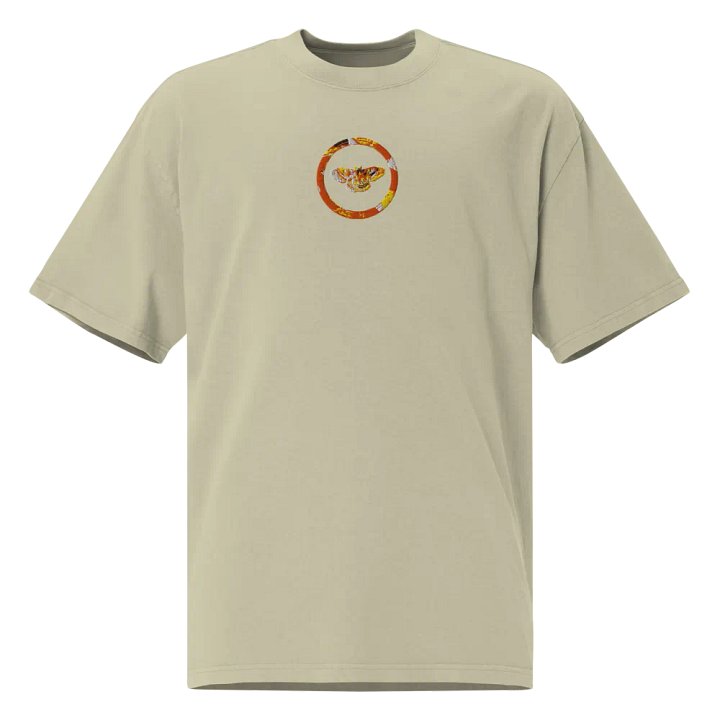 Moth AS Colour Premium Oversized Faded Embroidered T-Shirt product image (1)