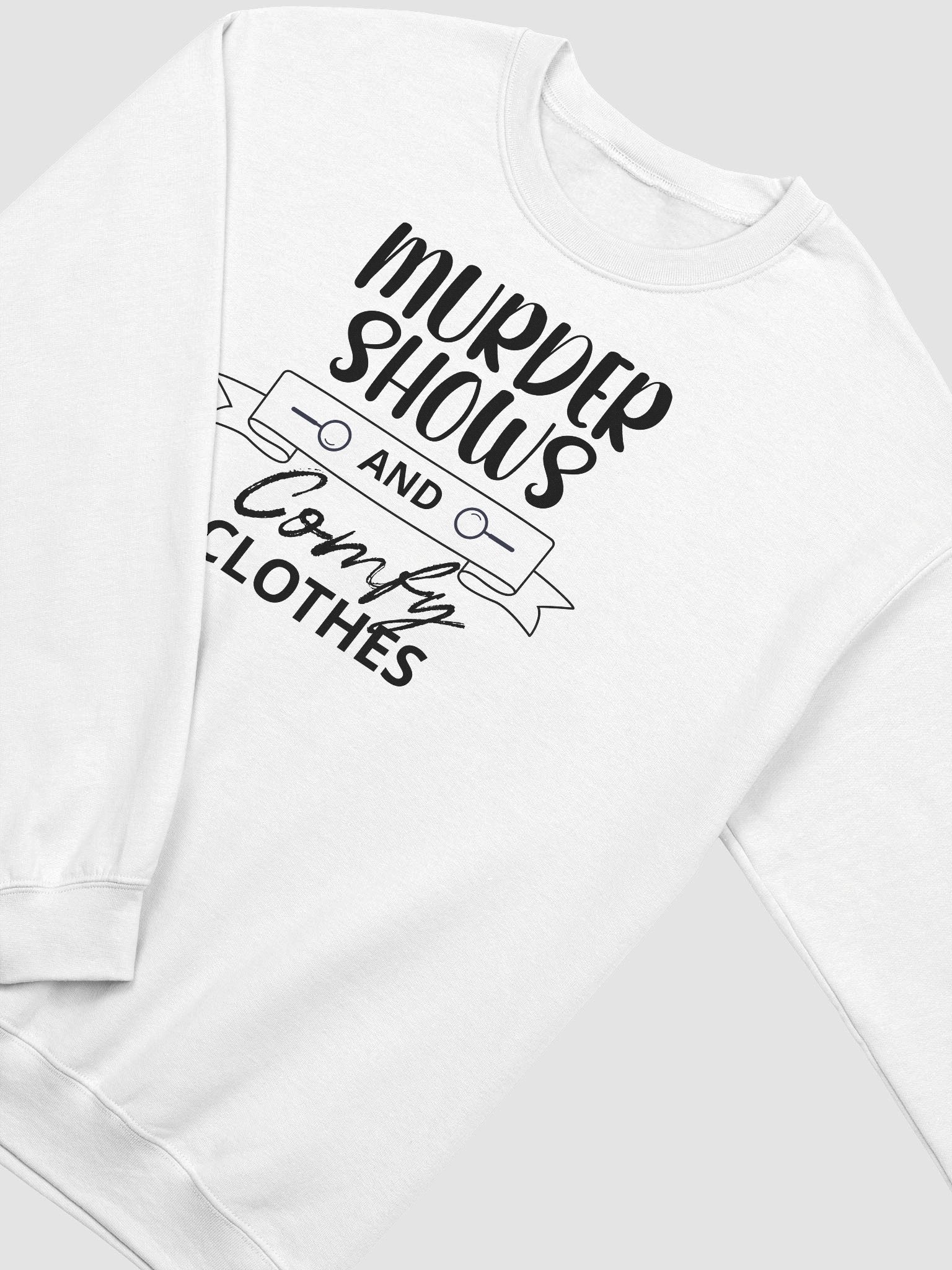Murder Shows and Comfy Clothes Halloween Sweatshirt - Light product image (4)