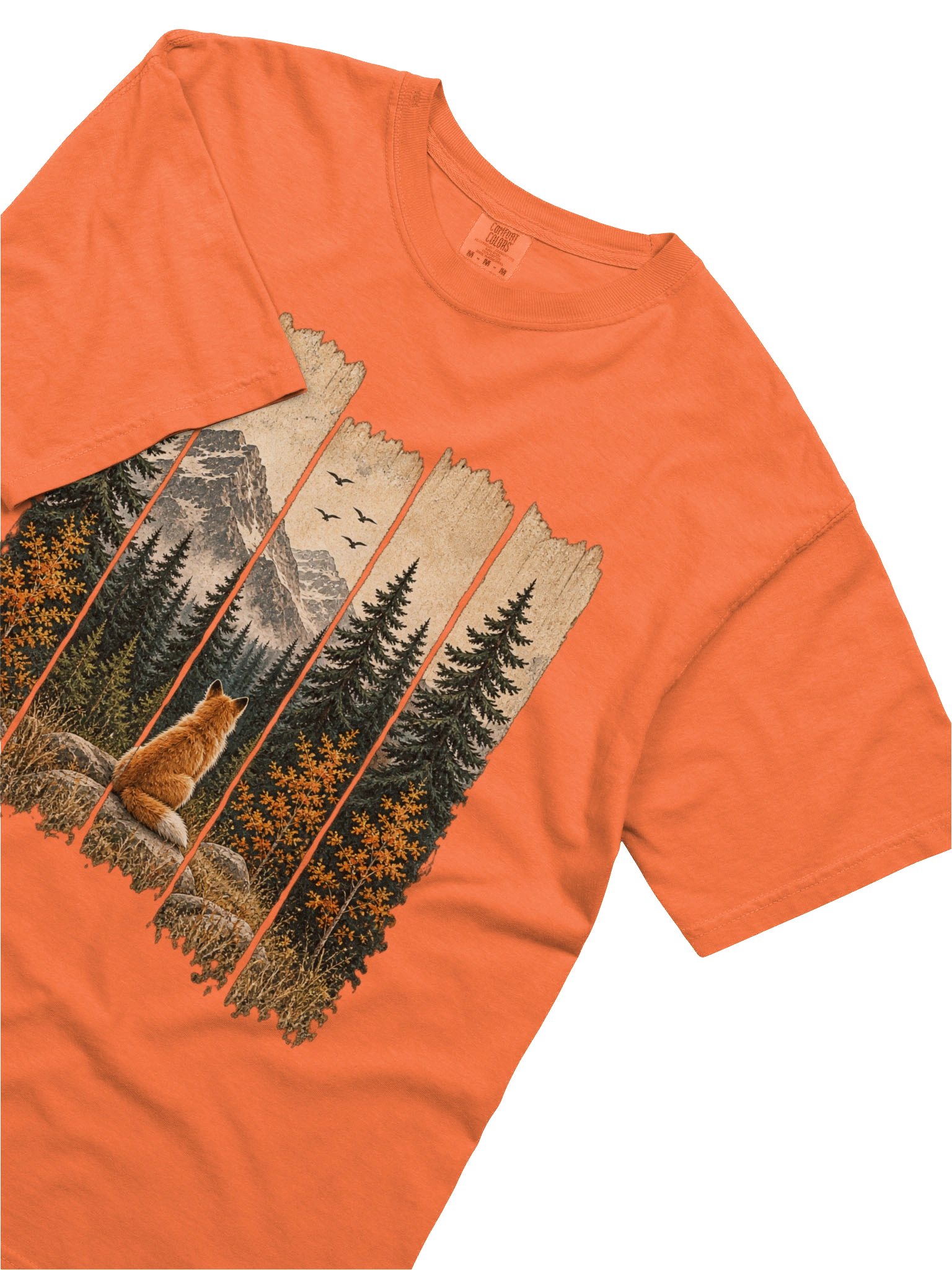 AUTUMN FOX FOREST T-SHIRT | WILDLIFE ART product image (11)