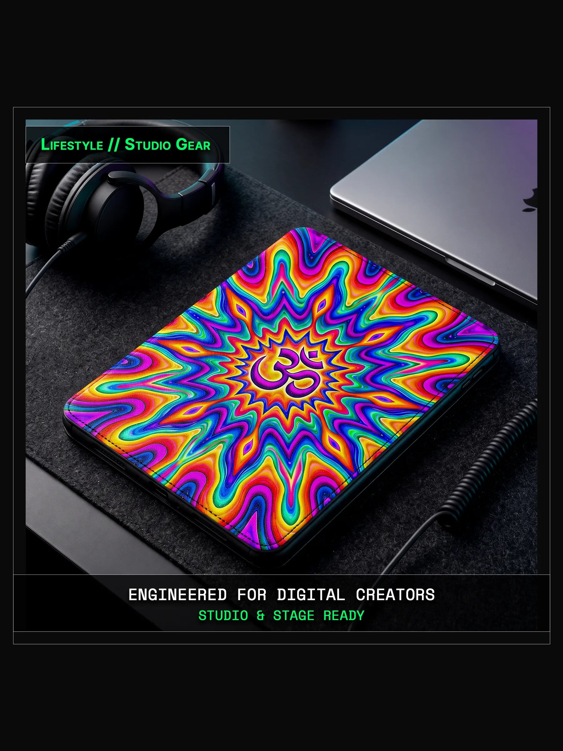 Artifact 01: Liquid Aum Resonance - Protective iPad Hardshell product image (4)