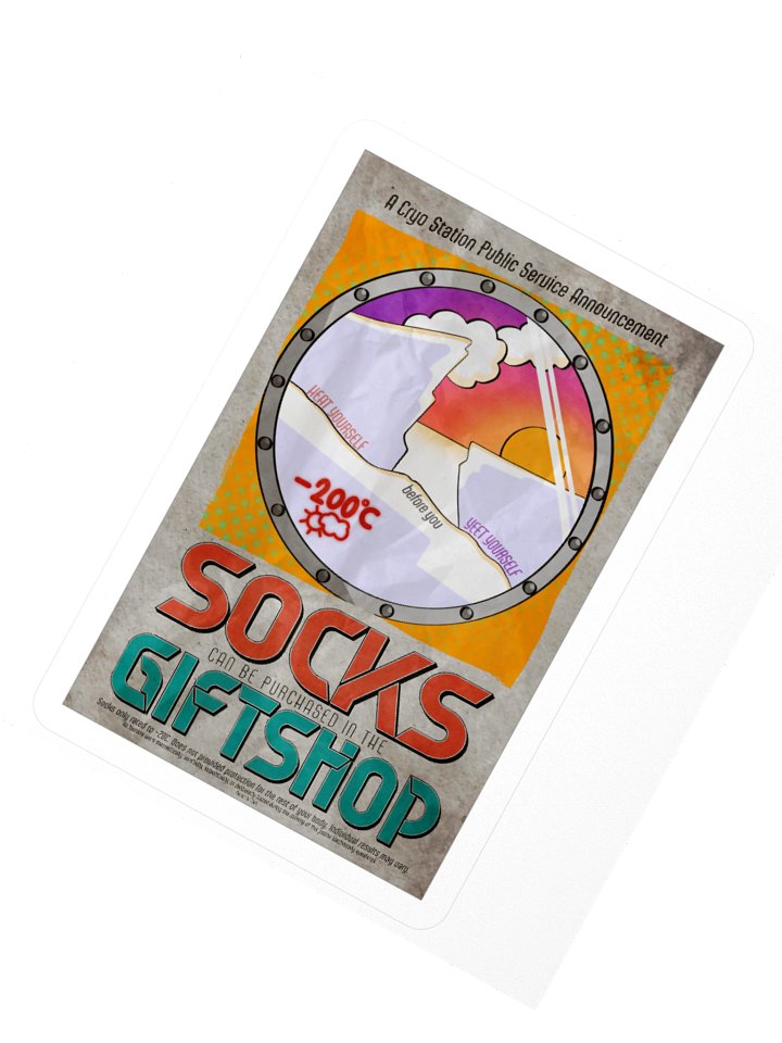 Socks in the Gift Shop Sticker product image (4)