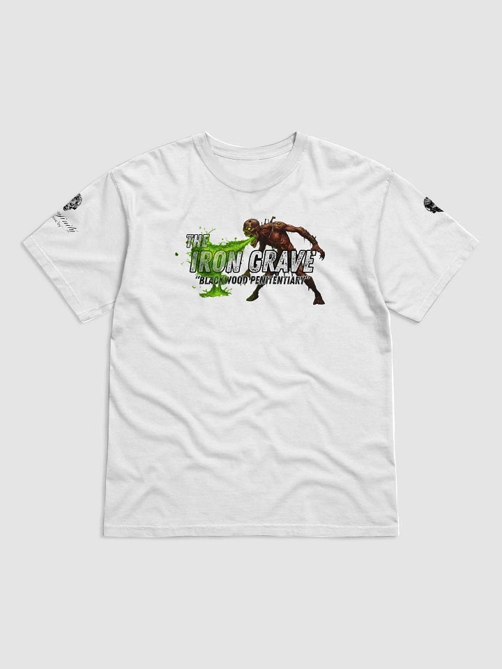 The Iron Grave - Blackwood Penitentiary - The Spitter - White Logo T-Shirt product image (1)