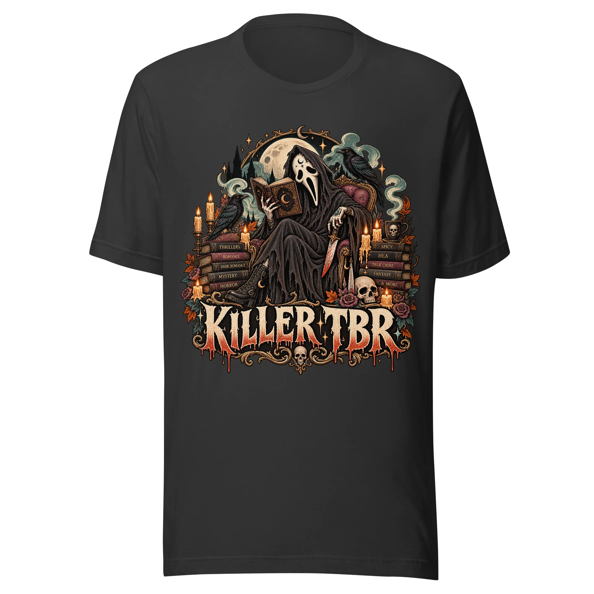 Killer TBR Gothic Book Lover Tee product image (1)
